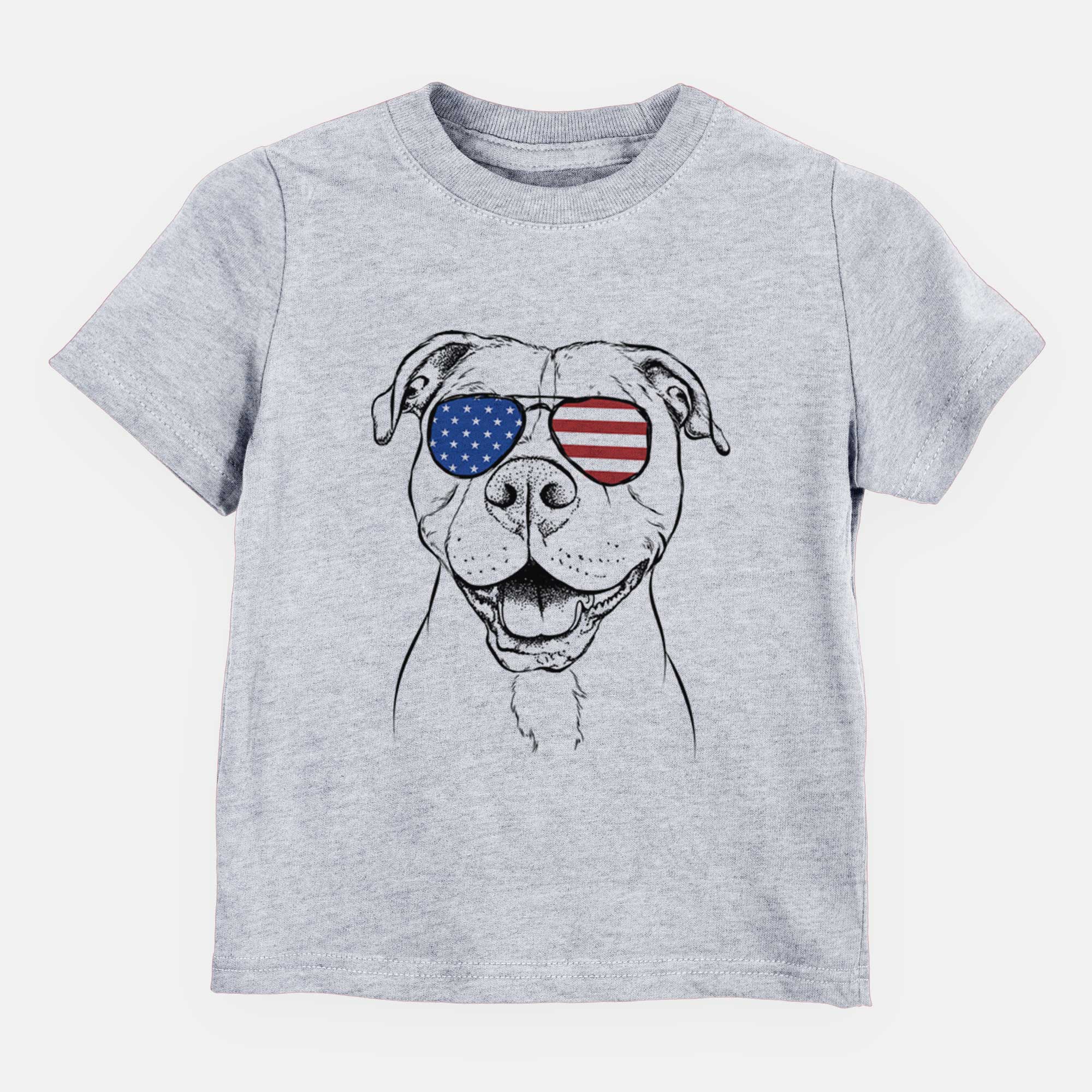 USA Roscoe the Pitbull - Kids/Youth/Toddler Shirt