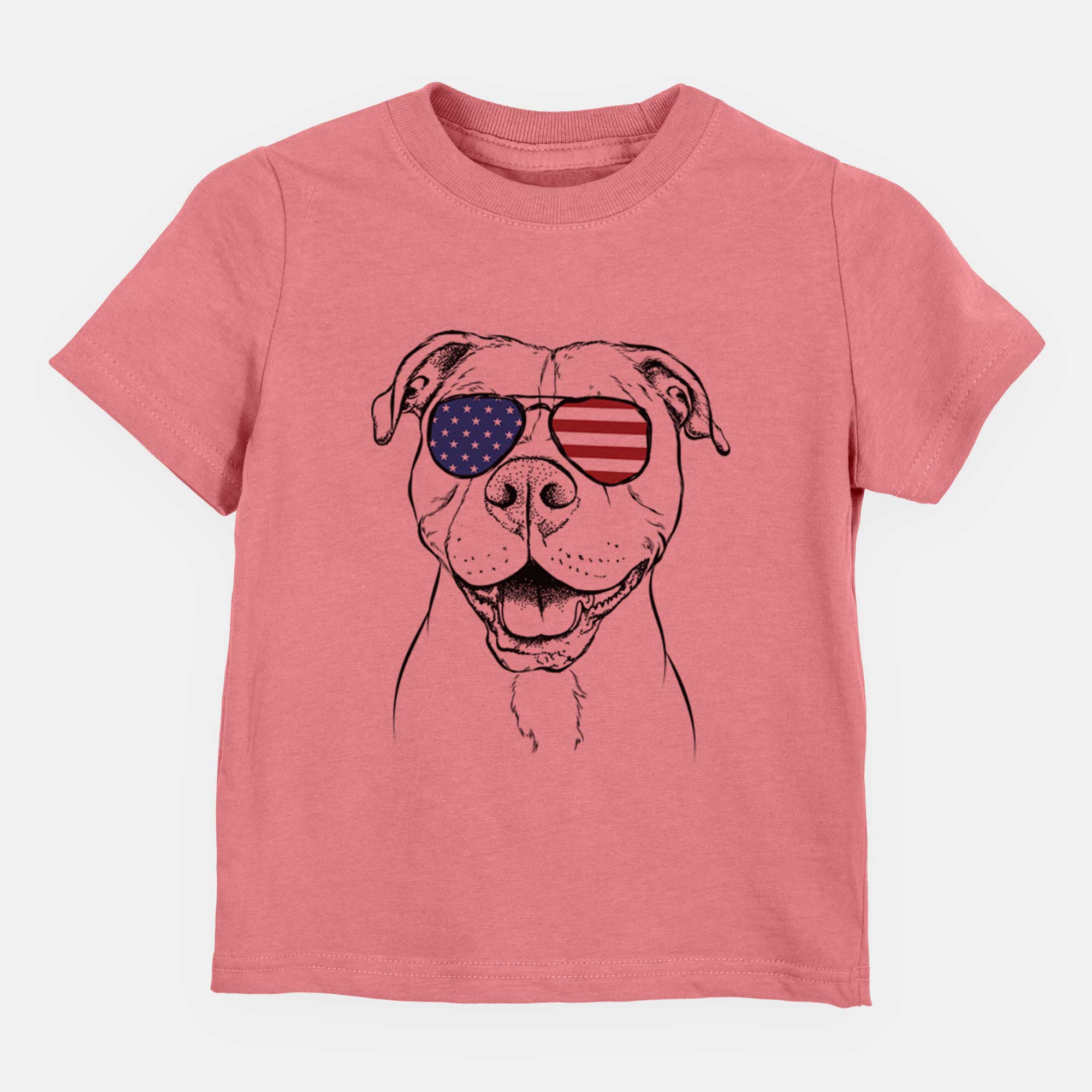 USA Roscoe the Pitbull - Kids/Youth/Toddler Shirt