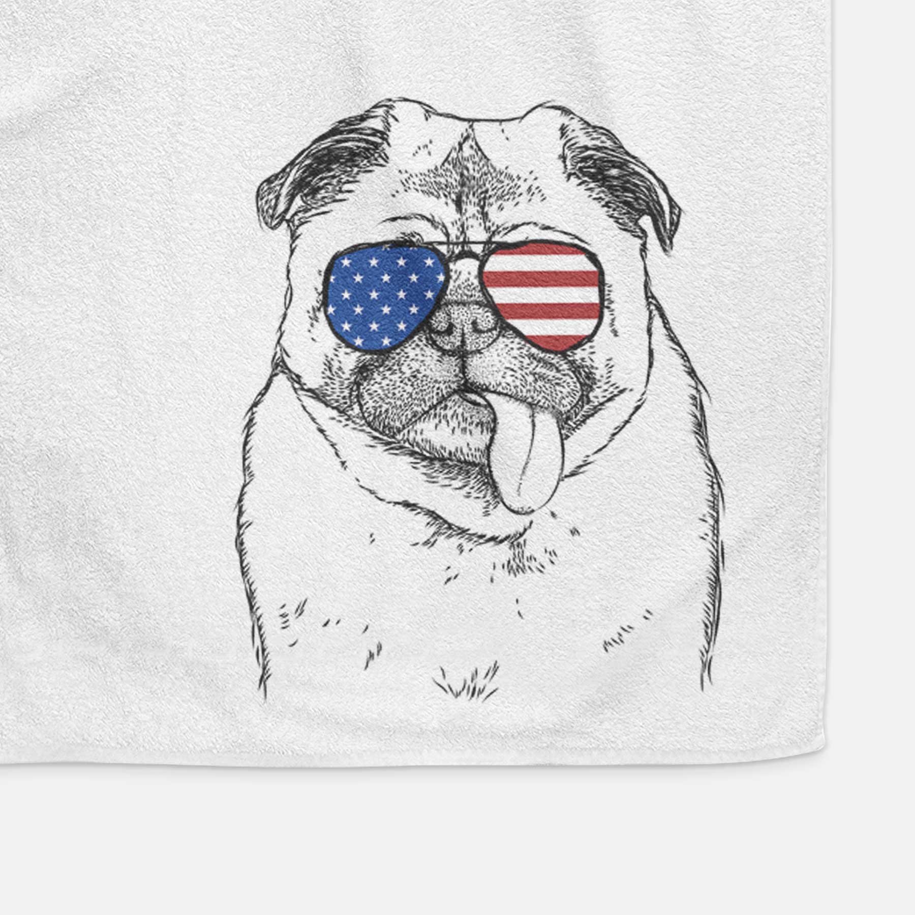 Rosie the Pug Decorative Hand Towel