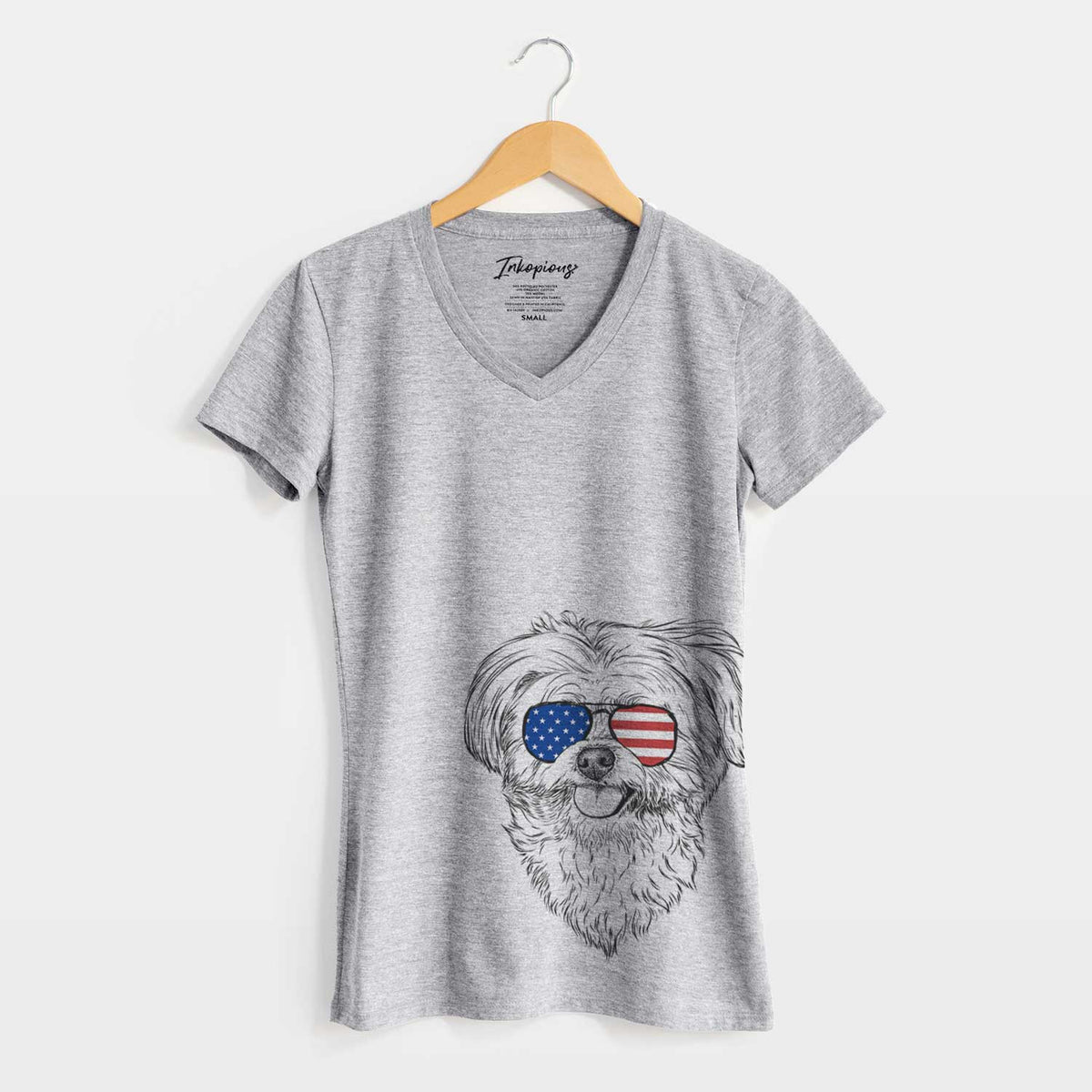 USA Rosie the Maltipoo - Women's Perfect V-neck Shirt