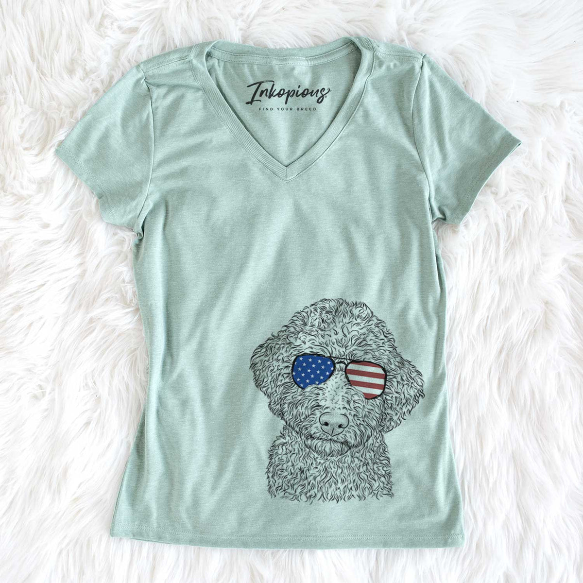 USA Ross the Lagotto Romagnolo - Women's Perfect V-neck Shirt