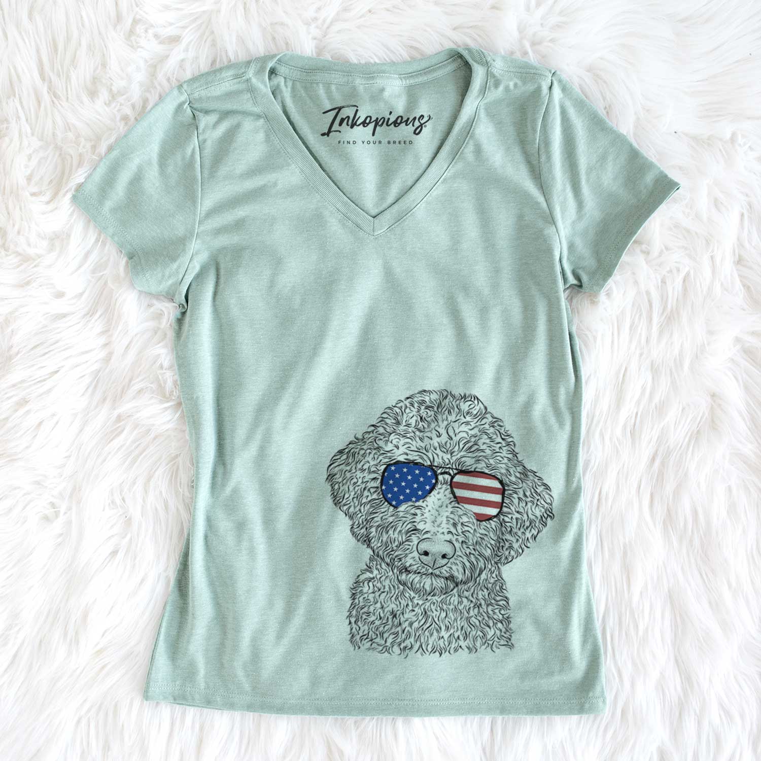 USA Ross the Lagotto Romagnolo - Women's Perfect V-neck Shirt