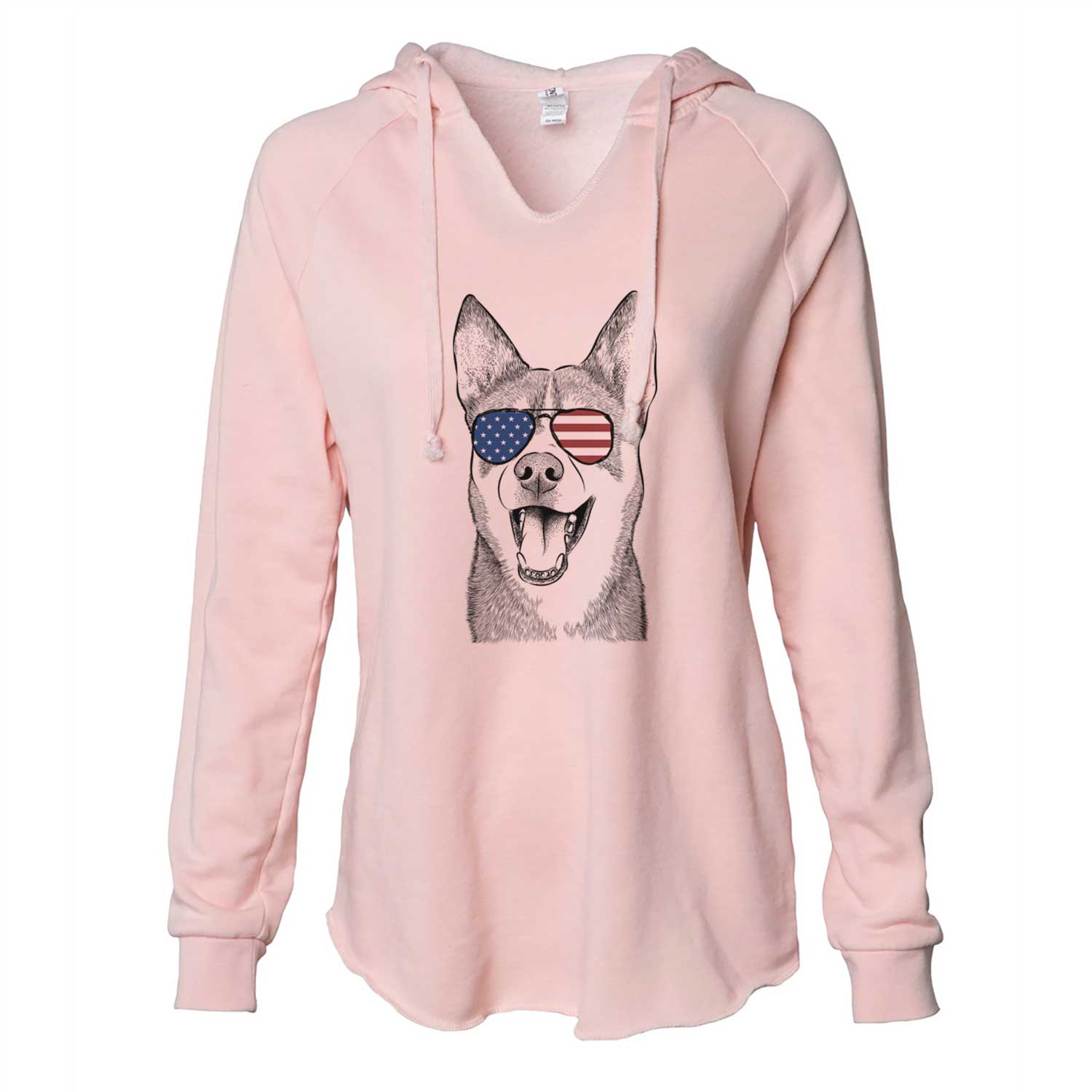 USA Roux the Siberian Husky - Cali Wave Hooded Sweatshirt