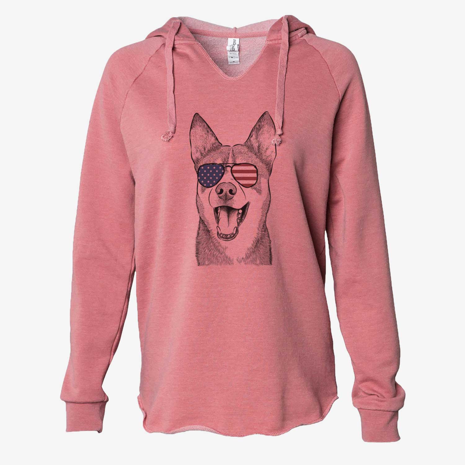 USA Roux the Siberian Husky - Cali Wave Hooded Sweatshirt