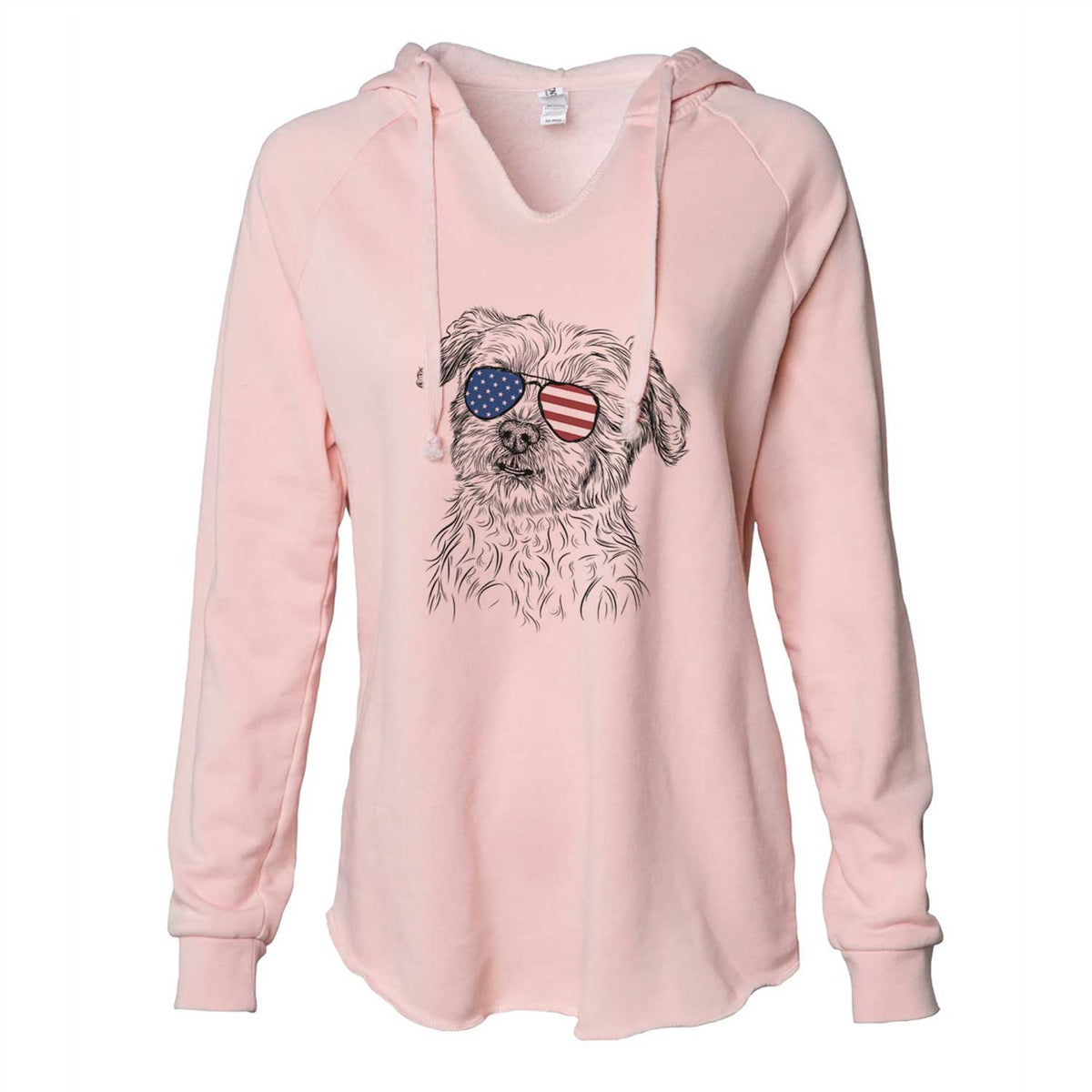 USA Roxie the Schnauzer Shih Tzu Mix - Cali Wave Hooded Sweatshirt