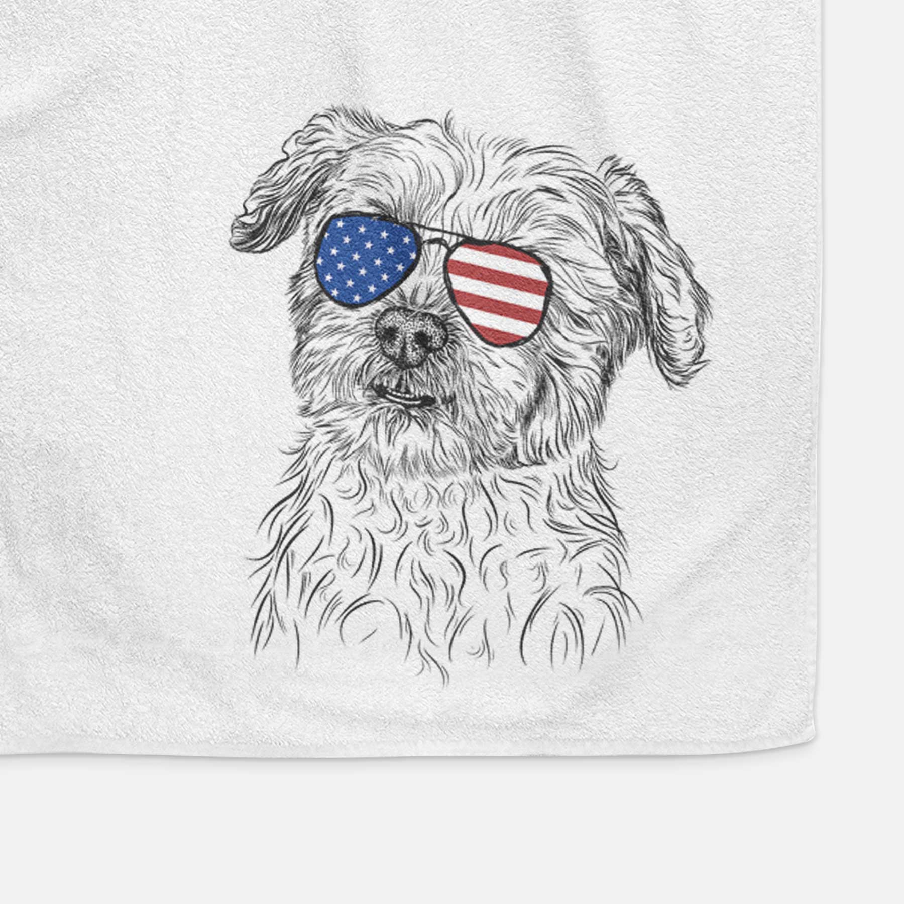 Roxie the Schnauzer Shih Tzu Mix Decorative Hand Towel