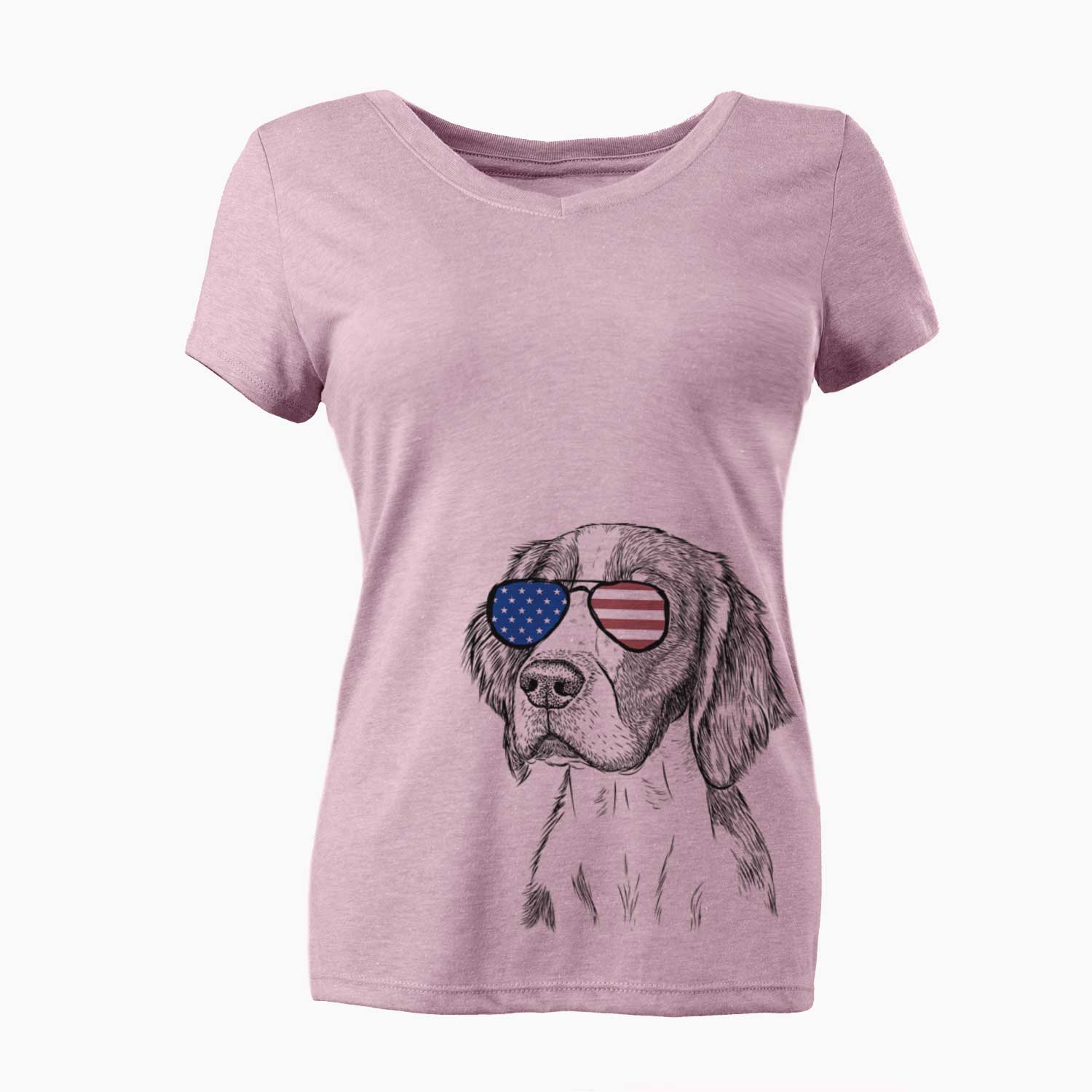 USA Roxy the Welsh Springer Spaniel - Women's Perfect V-neck Shirt