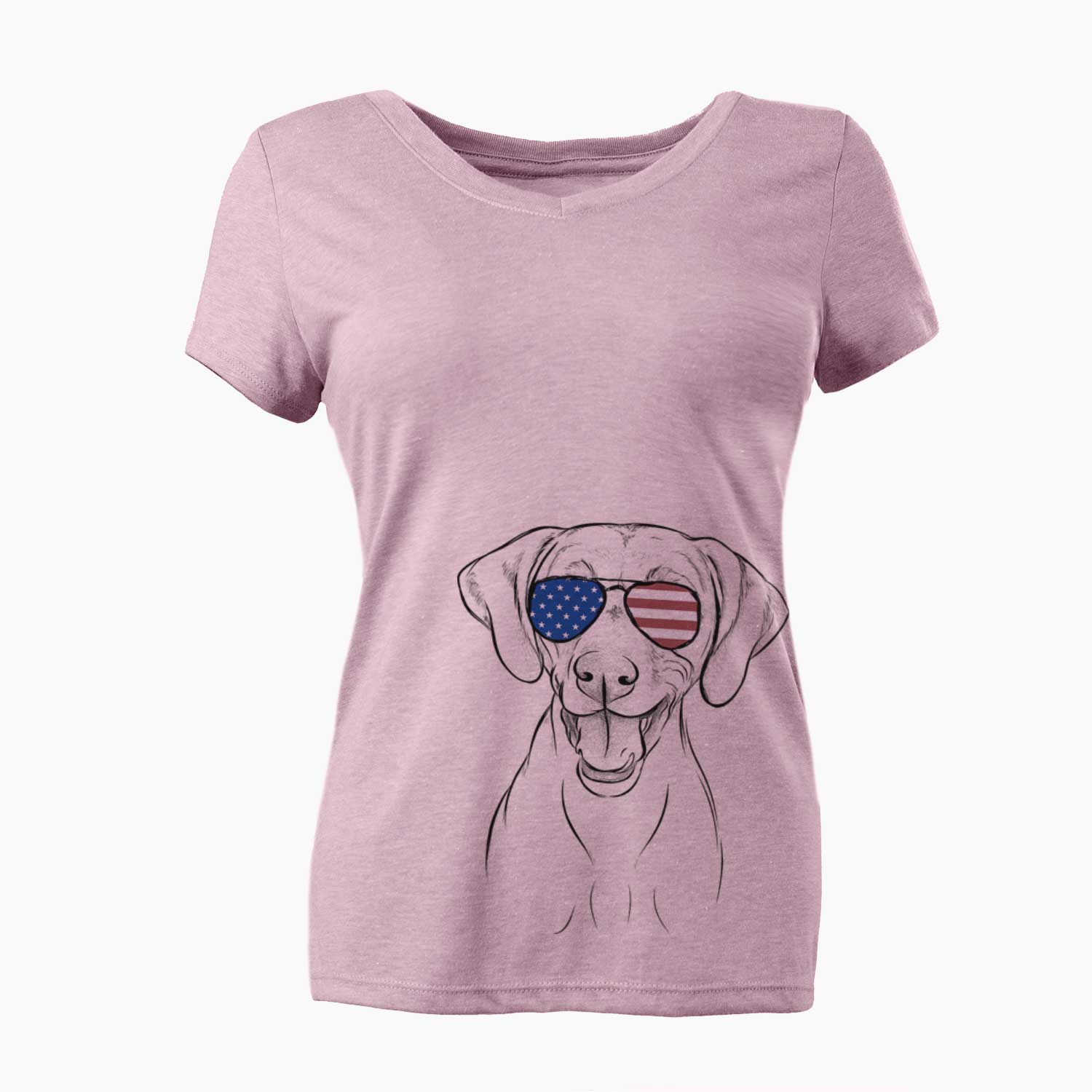 USA Ruby the Vizsla - Women's Perfect V-neck Shirt