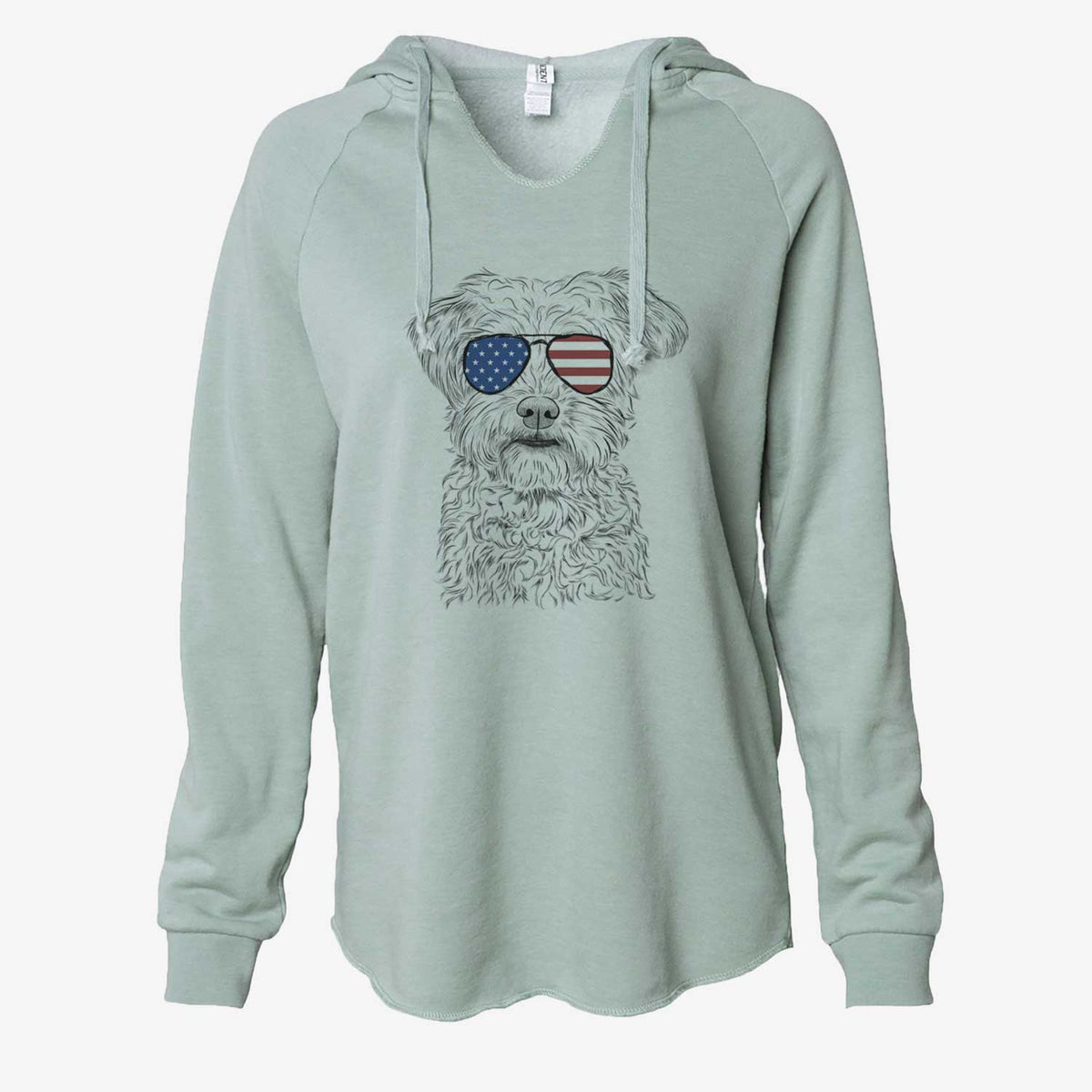 USA Rudy the Schnoodle - Cali Wave Hooded Sweatshirt