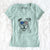 USA Rufus the American Bulldog - Women's Perfect V-neck Shirt