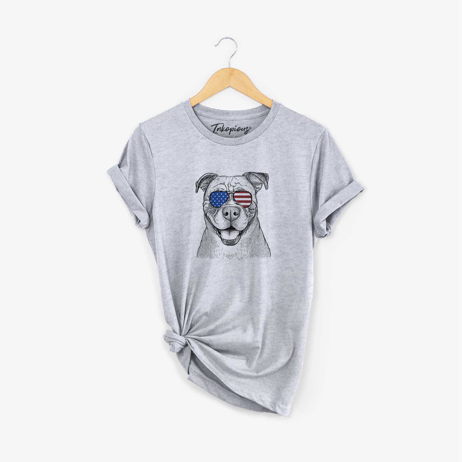 USA Rufus the American Bulldog - Unisex Crewneck