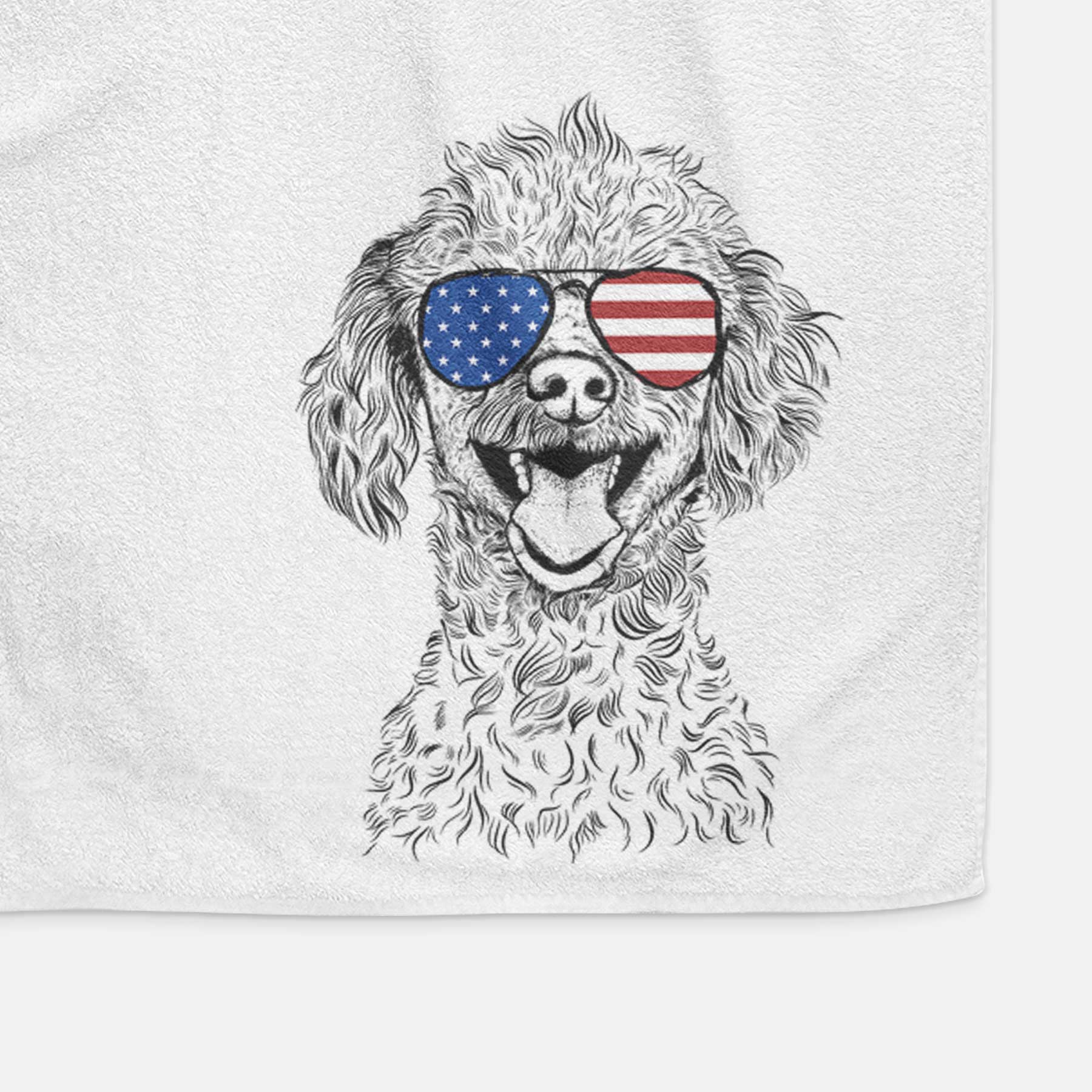 Rusty the Toy Poodle Decorative Hand Towel