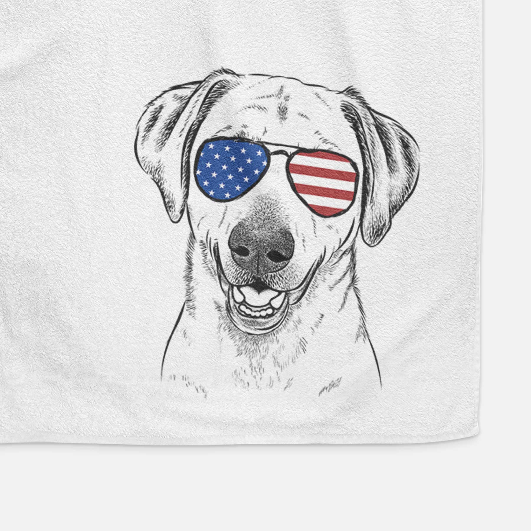 Rusty the Labrador Retriever Decorative Hand Towel