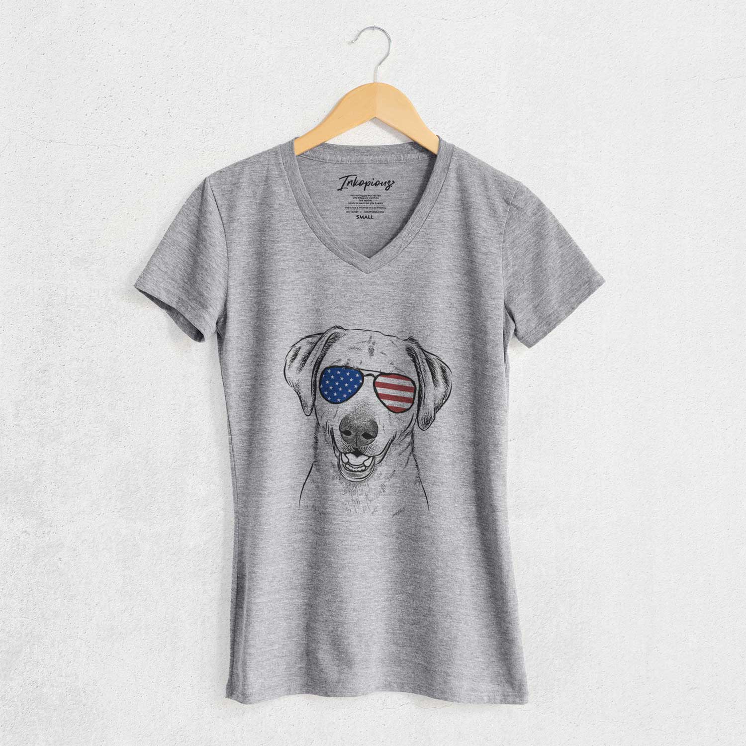 USA Rusty the Labrador Retriever - Women's Perfect V-neck Shirt