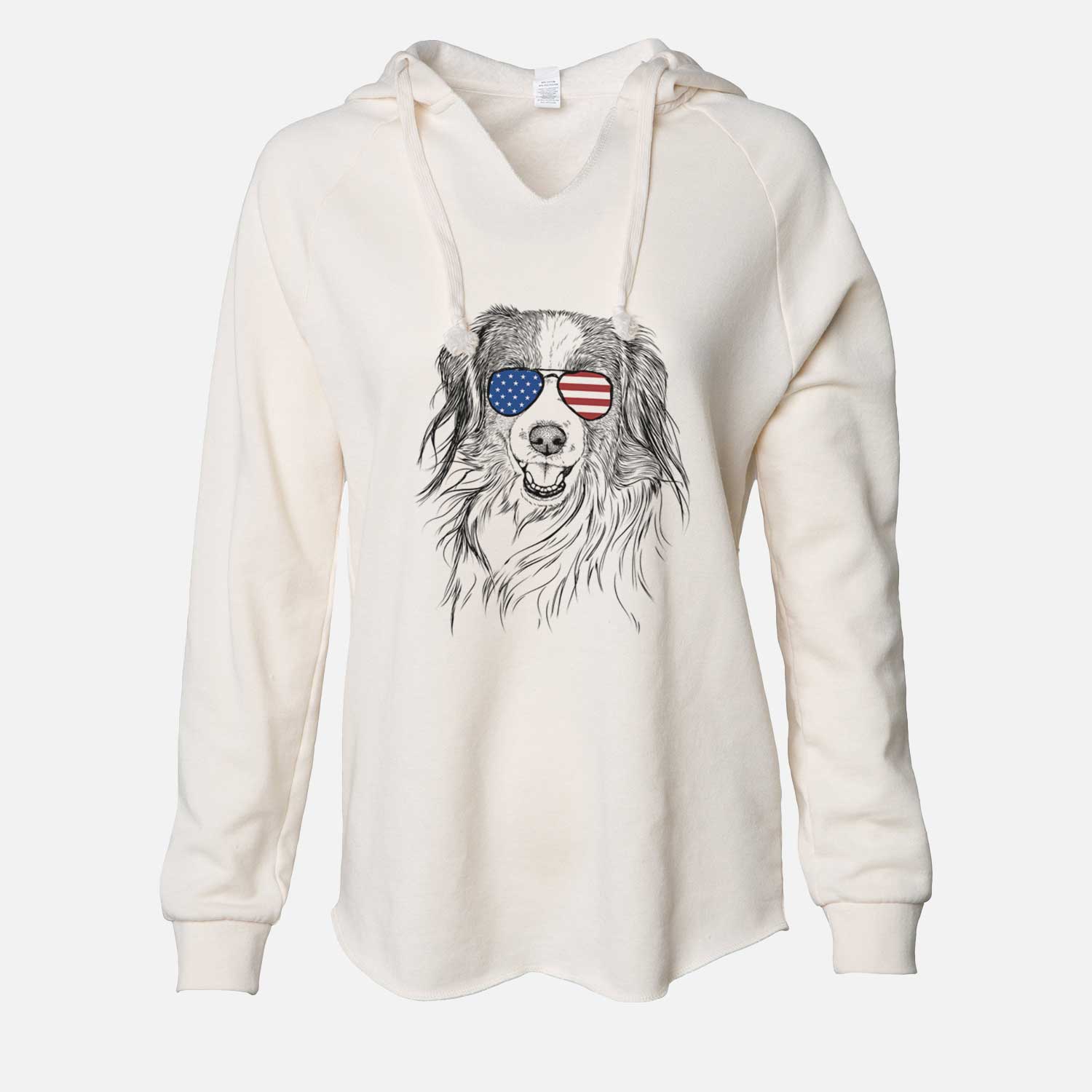 USA Rutger the Nederlandse Kooikerhondje - Cali Wave Hooded Sweatshirt