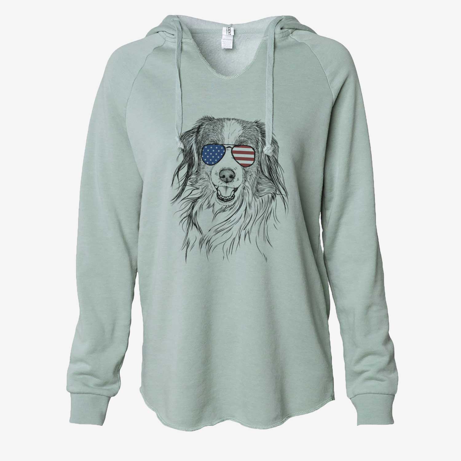 USA Rutger the Nederlandse Kooikerhondje - Cali Wave Hooded Sweatshirt