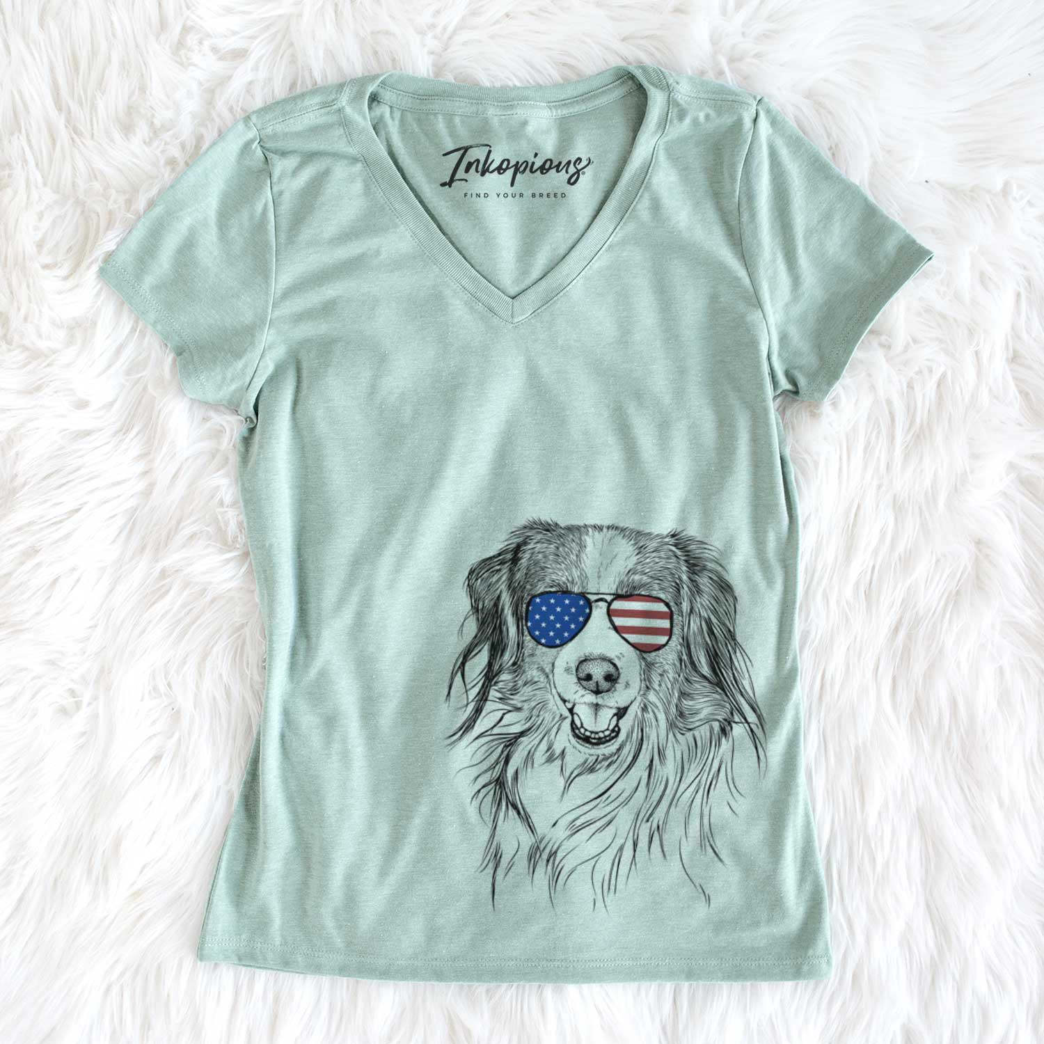 USA Rutger the Nederlandse Kooikerhondje - Women's Perfect V-neck Shirt