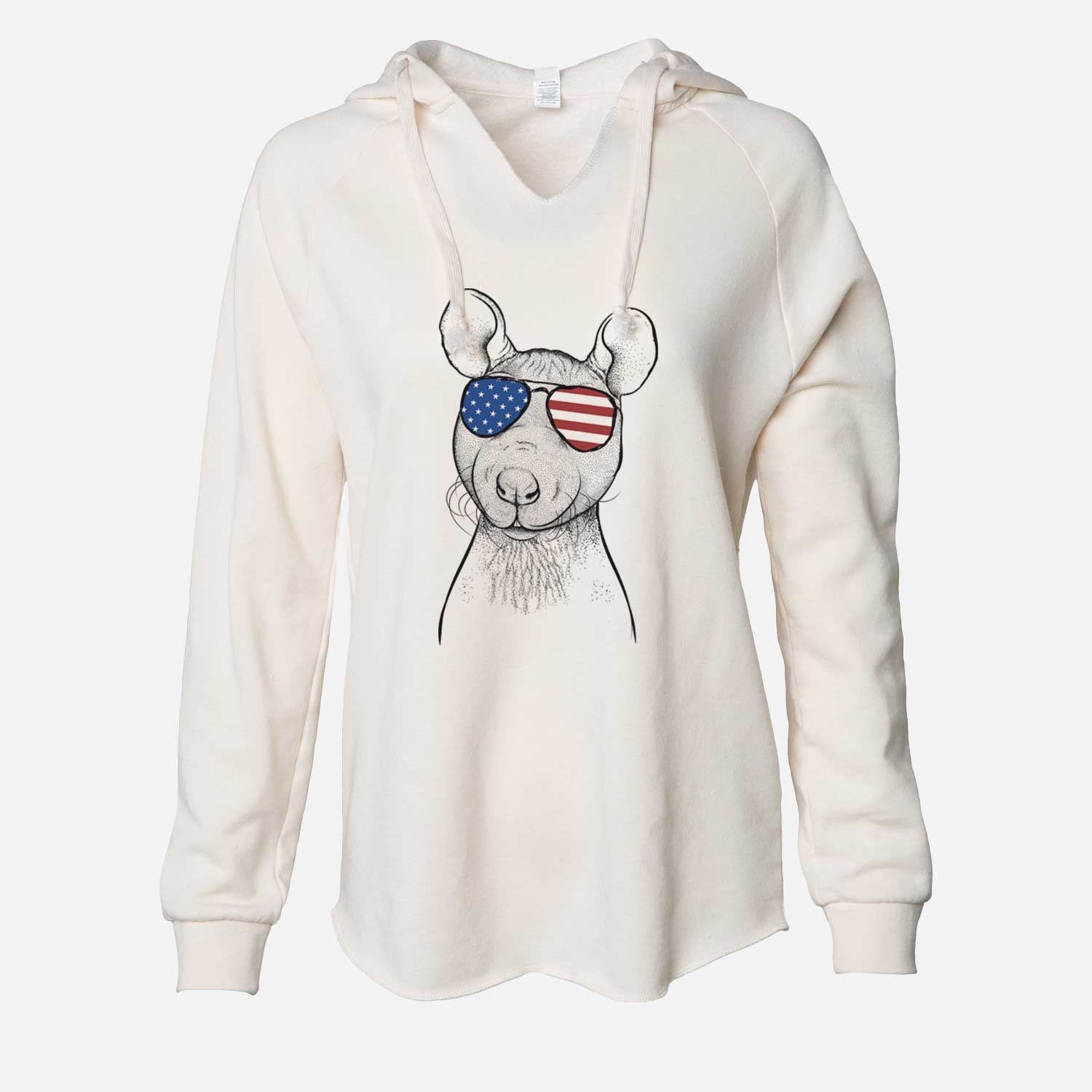 USA Ruthie the Hairless Rat - Cali Wave Hooded Sweatshirt