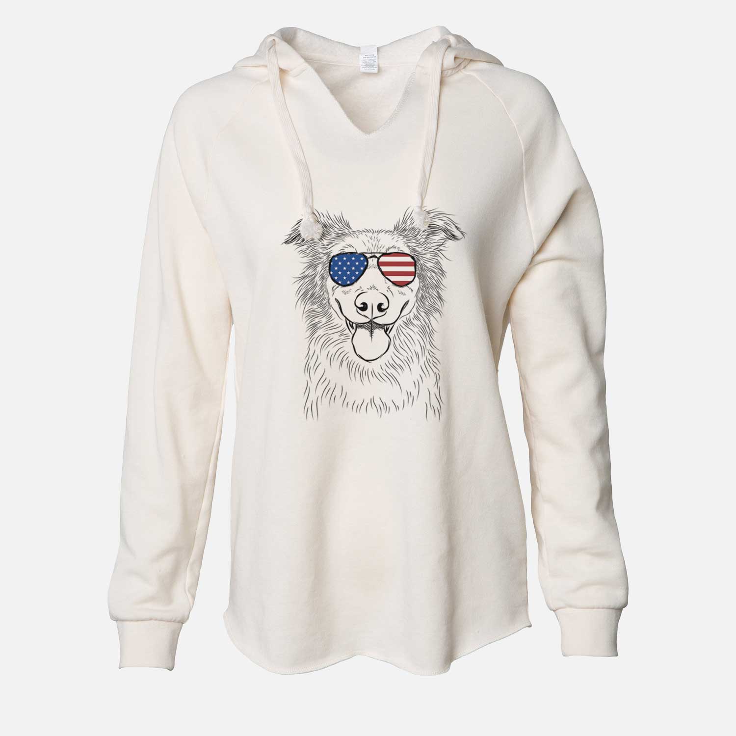 USA Ruxtin the Mixed Breed - Cali Wave Hooded Sweatshirt