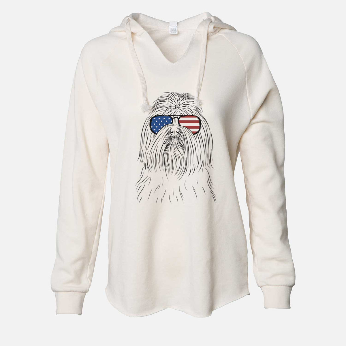 USA Sabine the Shih Tzu - Cali Wave Hooded Sweatshirt