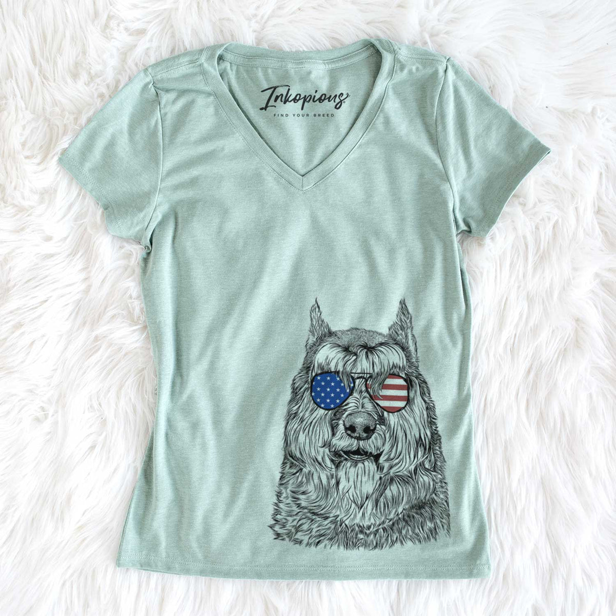 USA Sabre the Bouvier Des Flandres - Women's Perfect V-neck Shirt