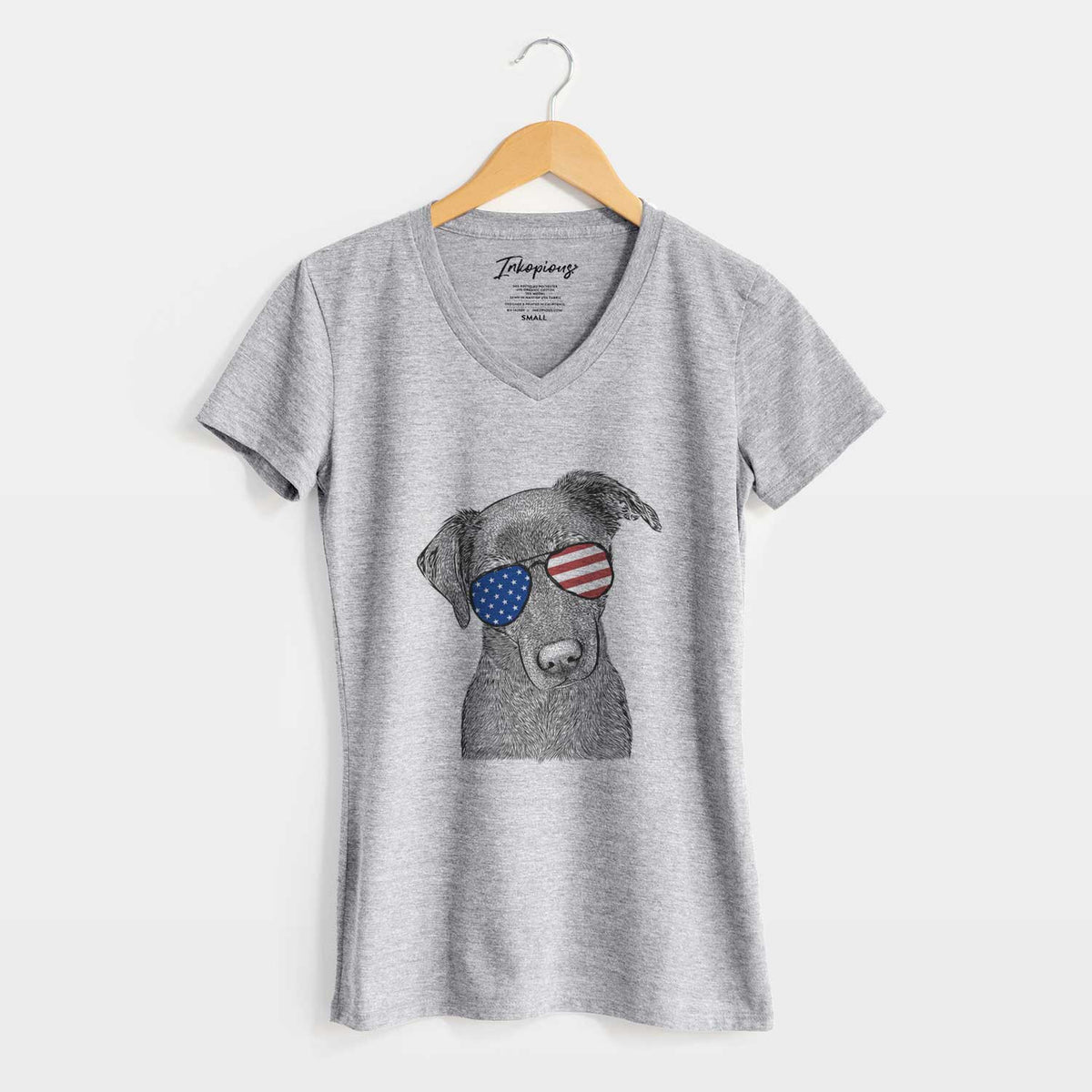 USA Sadie the Whipador - Women&#39;s Perfect V-neck Shirt