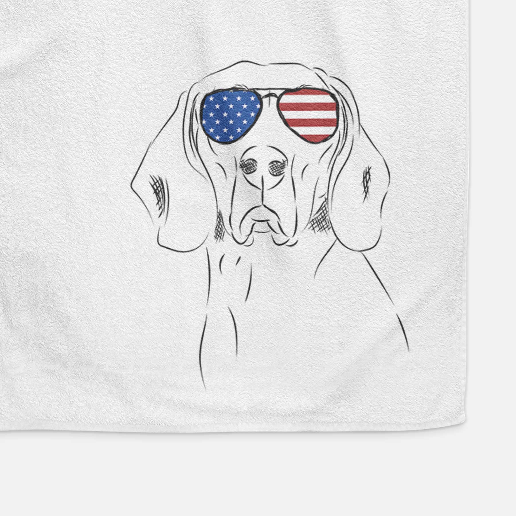 Sagan the Coonhound Decorative Hand Towel