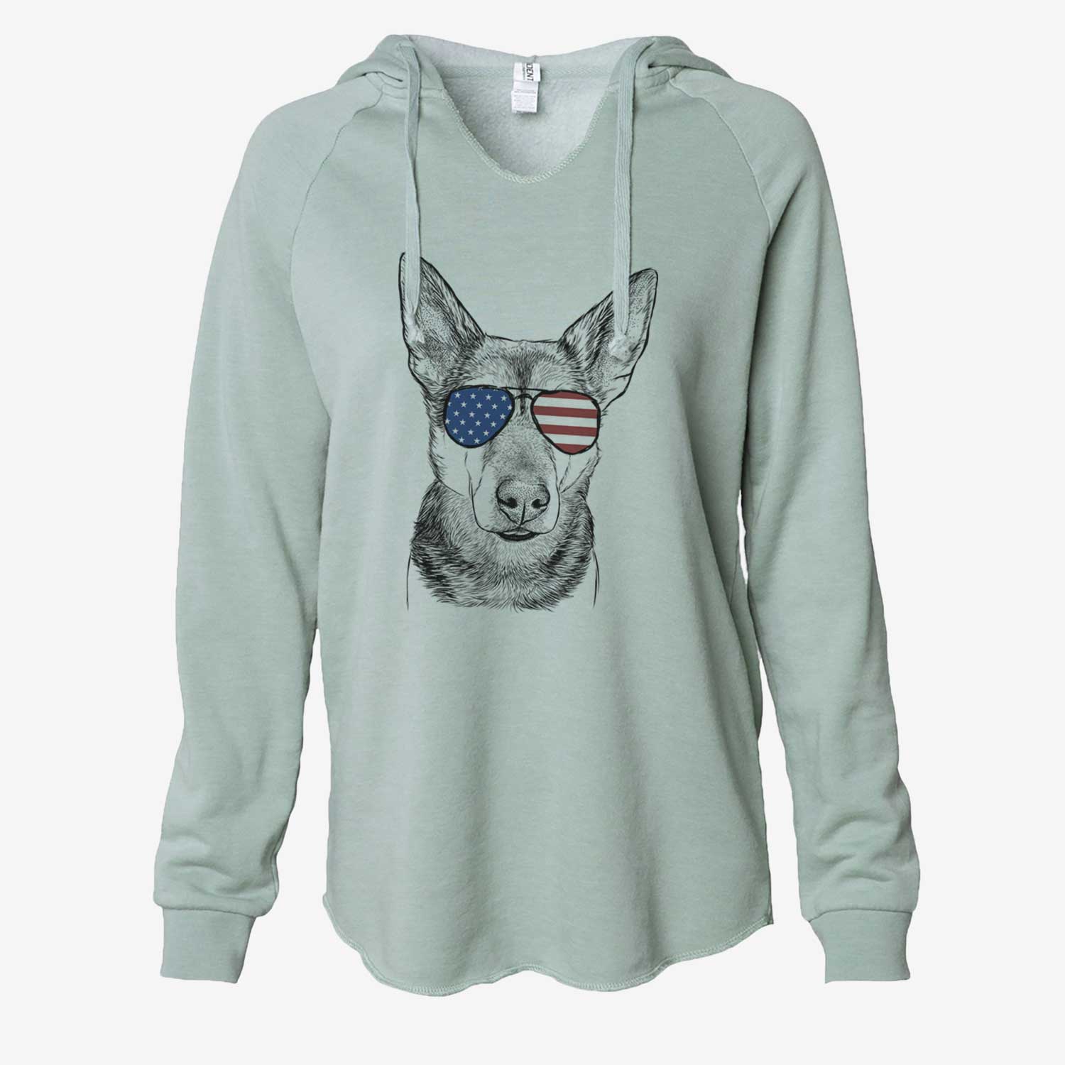 USA Sammie the Mixed Breed - Cali Wave Hooded Sweatshirt