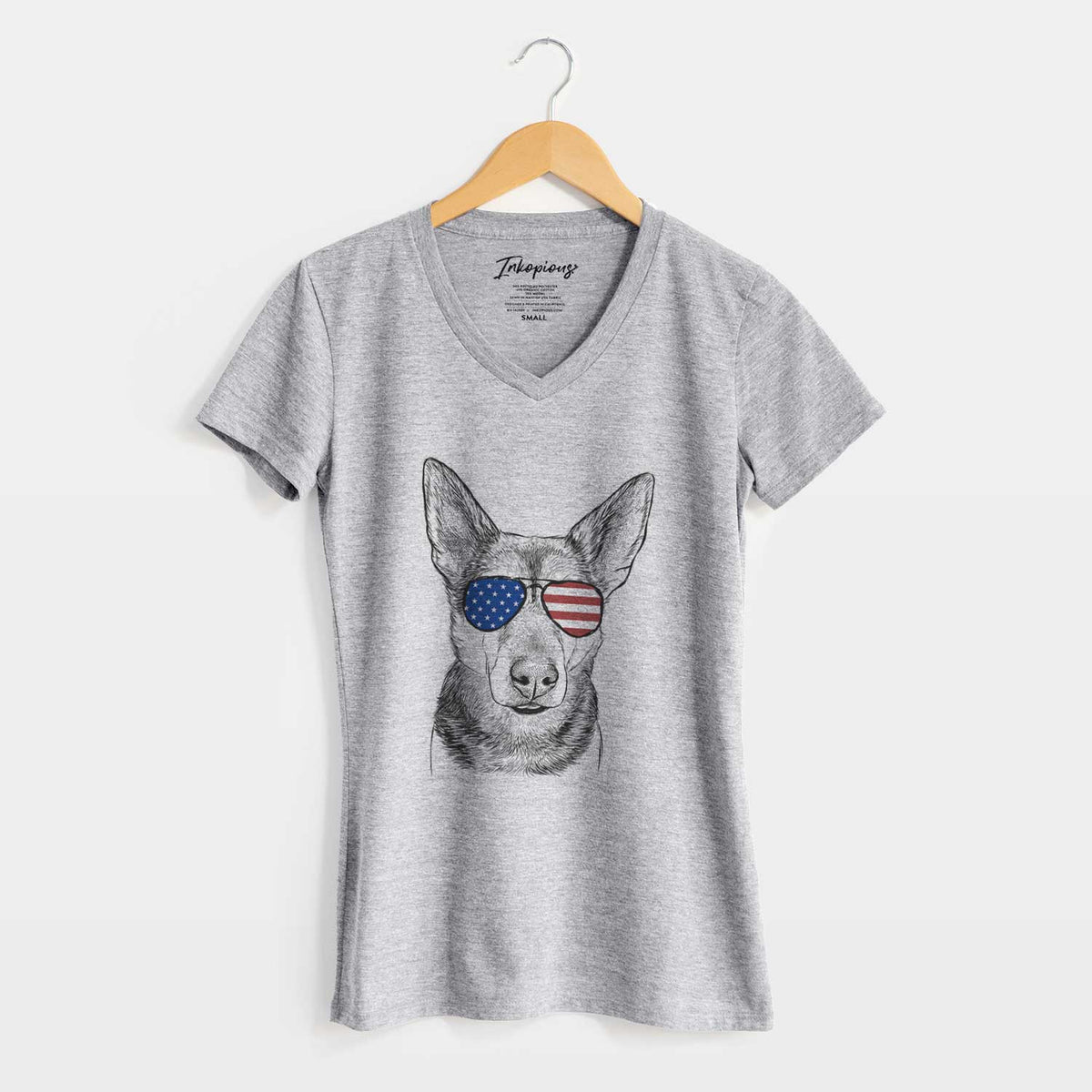 USA Sammie the Mixed Breed - Women&#39;s Perfect V-neck Shirt