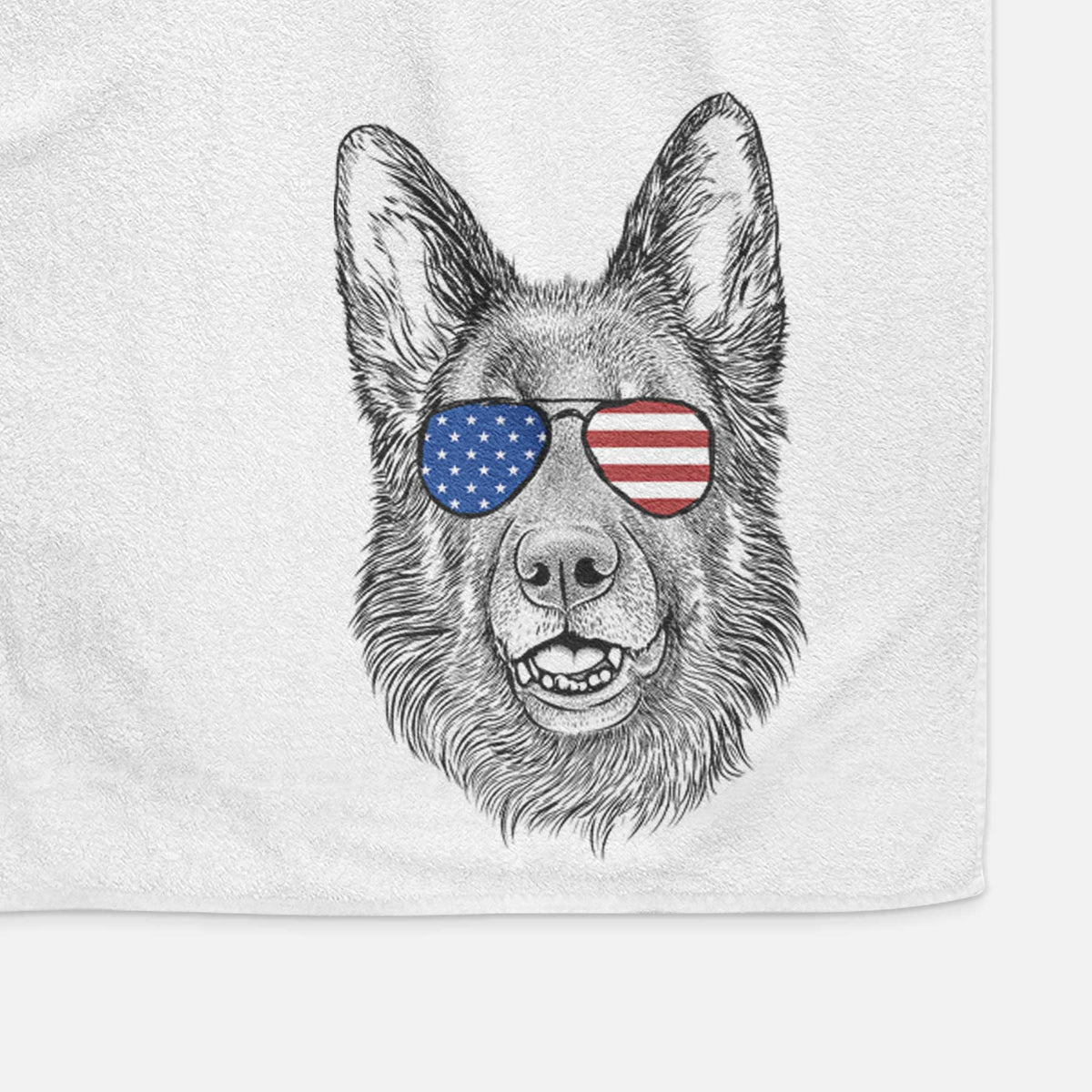 Sammie the German Shepherd Decorative Hand Towel
