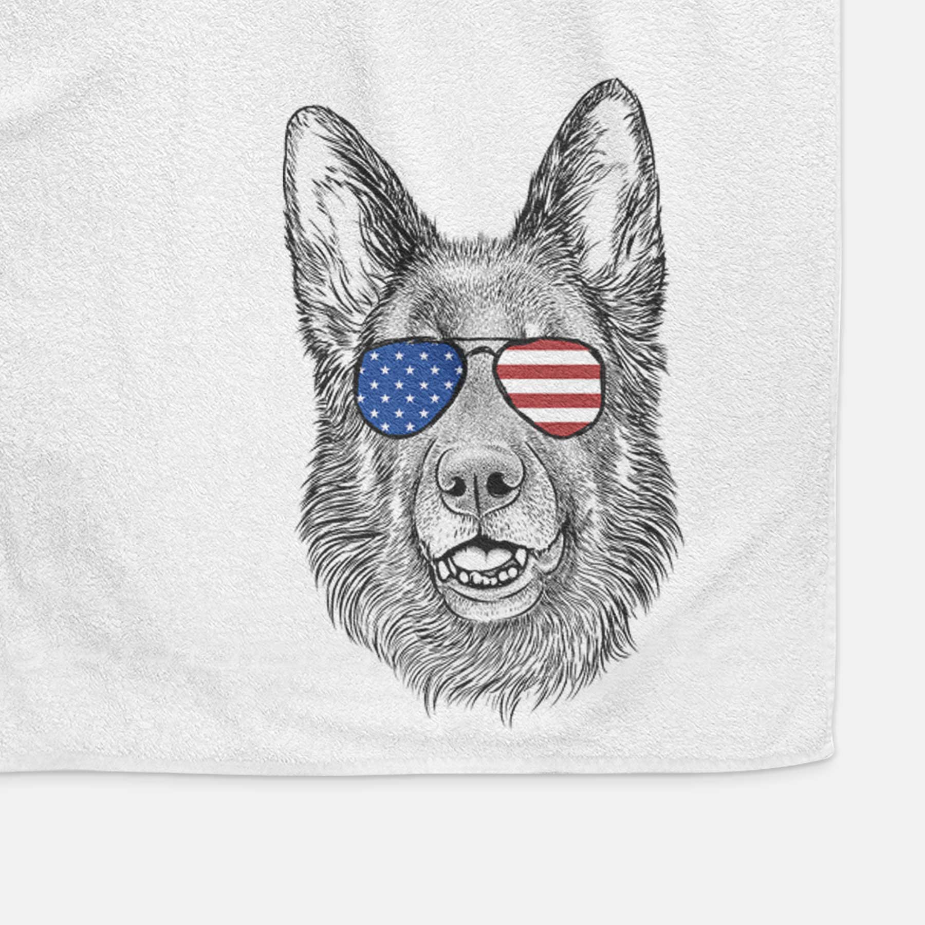 Sammie the German Shepherd Decorative Hand Towel