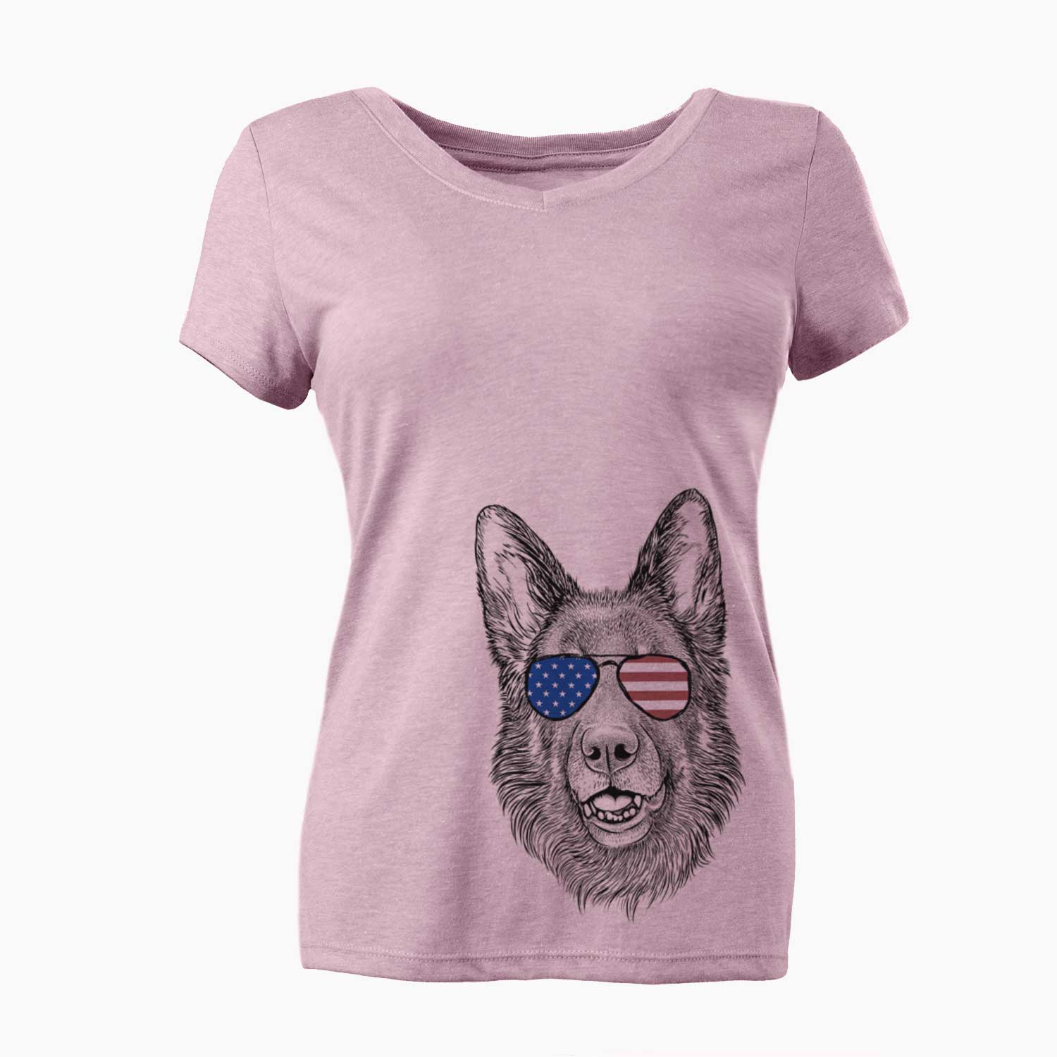 USA Sammie the German Shepherd - Women's Perfect V-neck Shirt