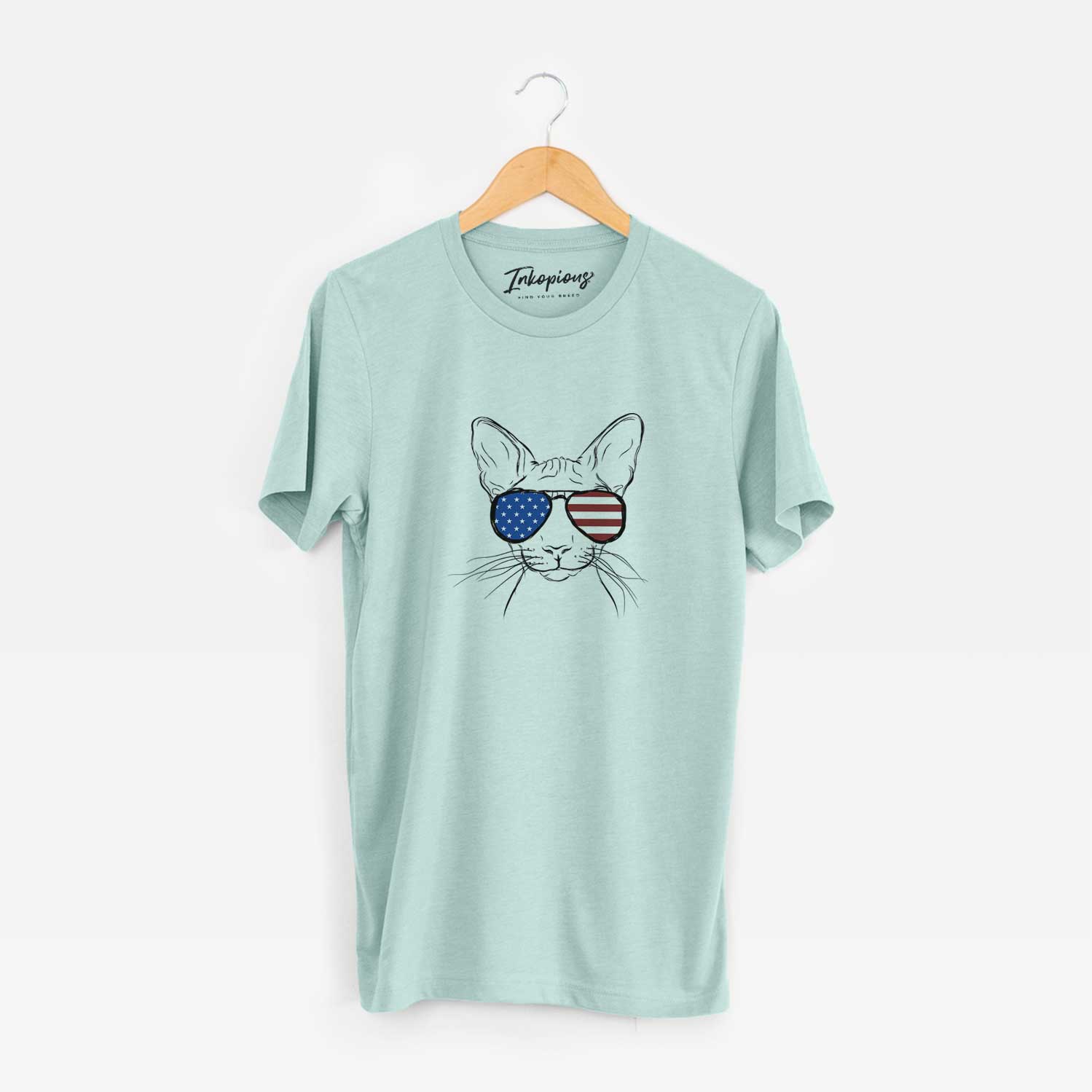 USA Sammy the Spinx Cat - Unisex Crewneck