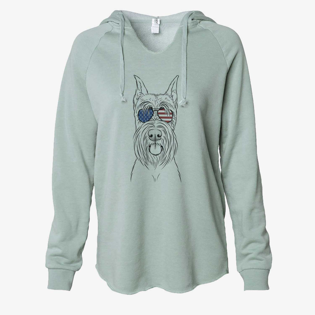 USA Samuel the Standard Schnauzer - Cali Wave Hooded Sweatshirt