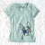 USA Samuel the Boston Terrier - Women's Perfect V-neck Shirt