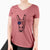 USA Samule the Donkey - Women's Perfect V-neck Shirt