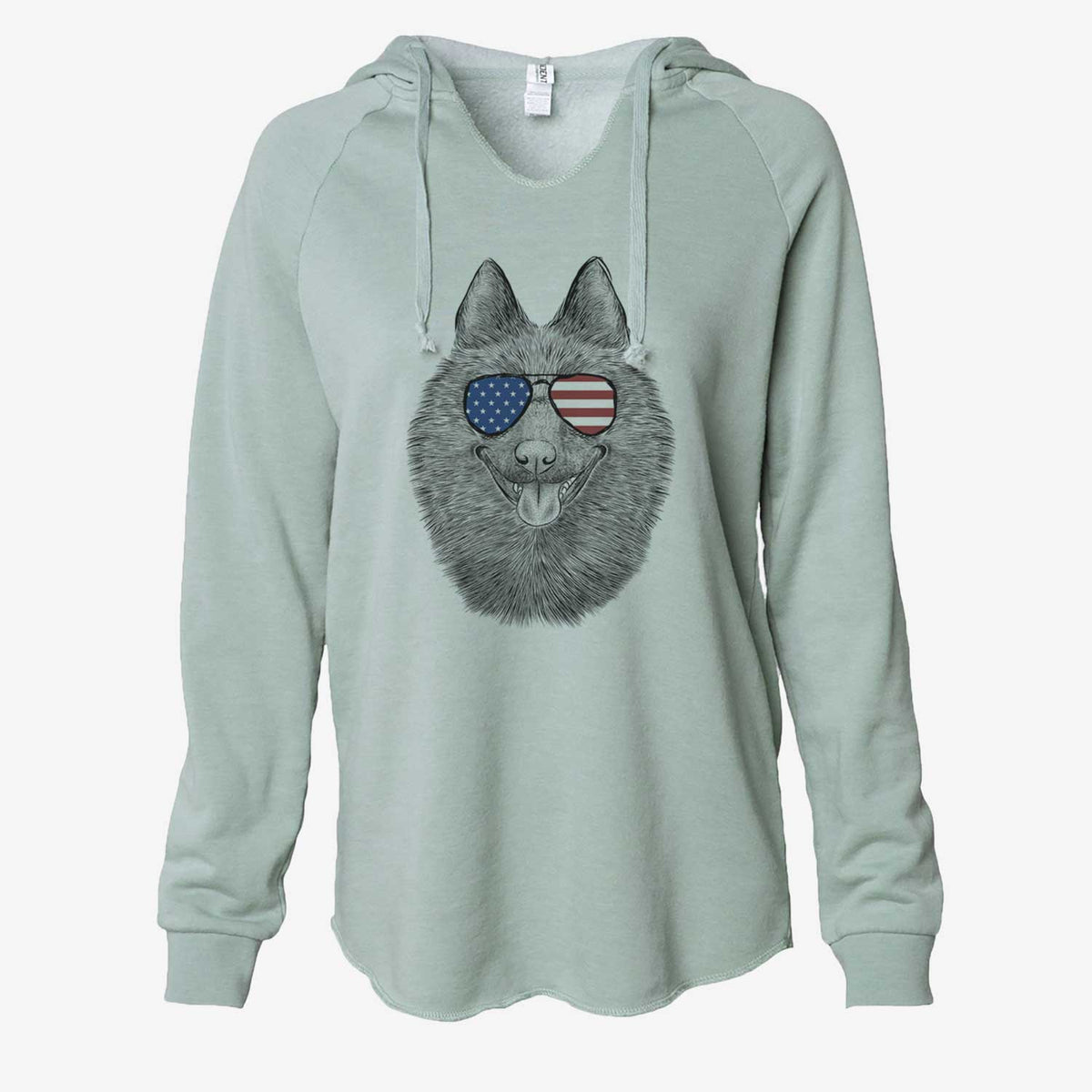 USA Sander the Schipperke - Cali Wave Hooded Sweatshirt