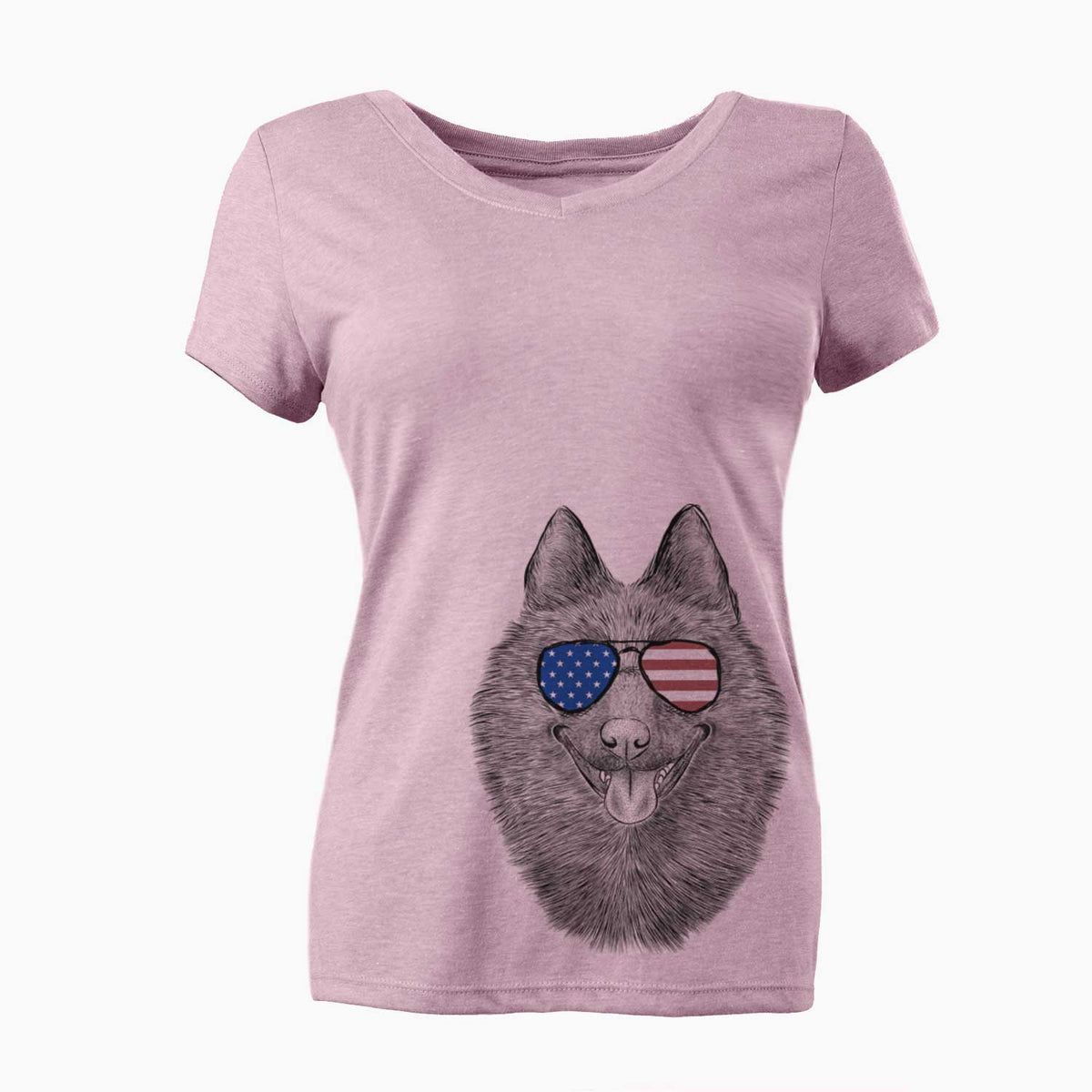 USA Sander the Schipperke - Women's Perfect V-neck Shirt