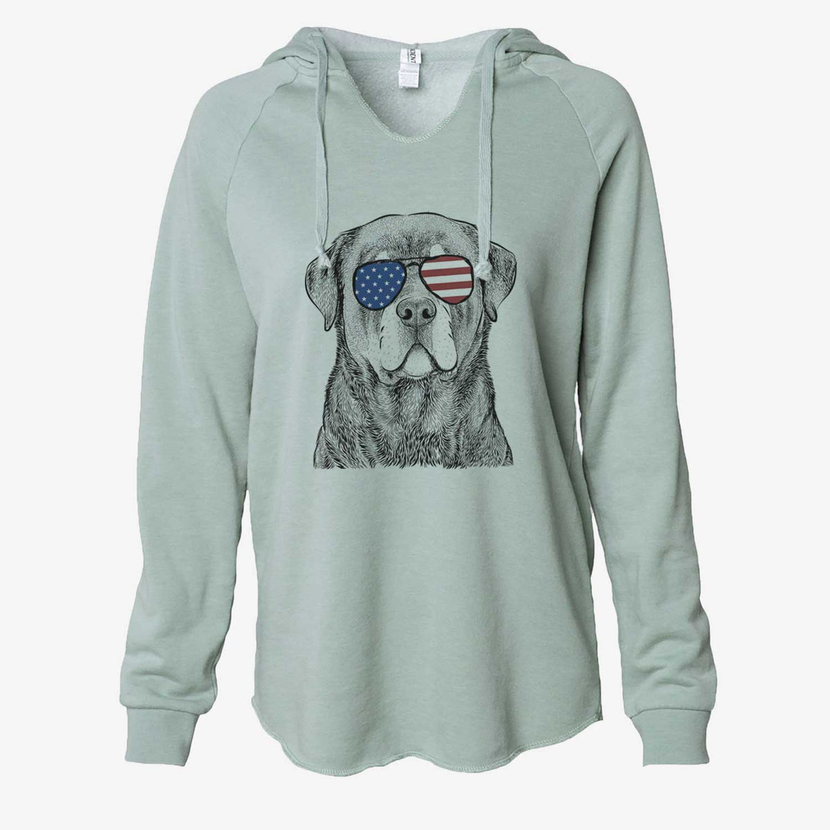USA Sarge the Rottweiler - Cali Wave Hooded Sweatshirt