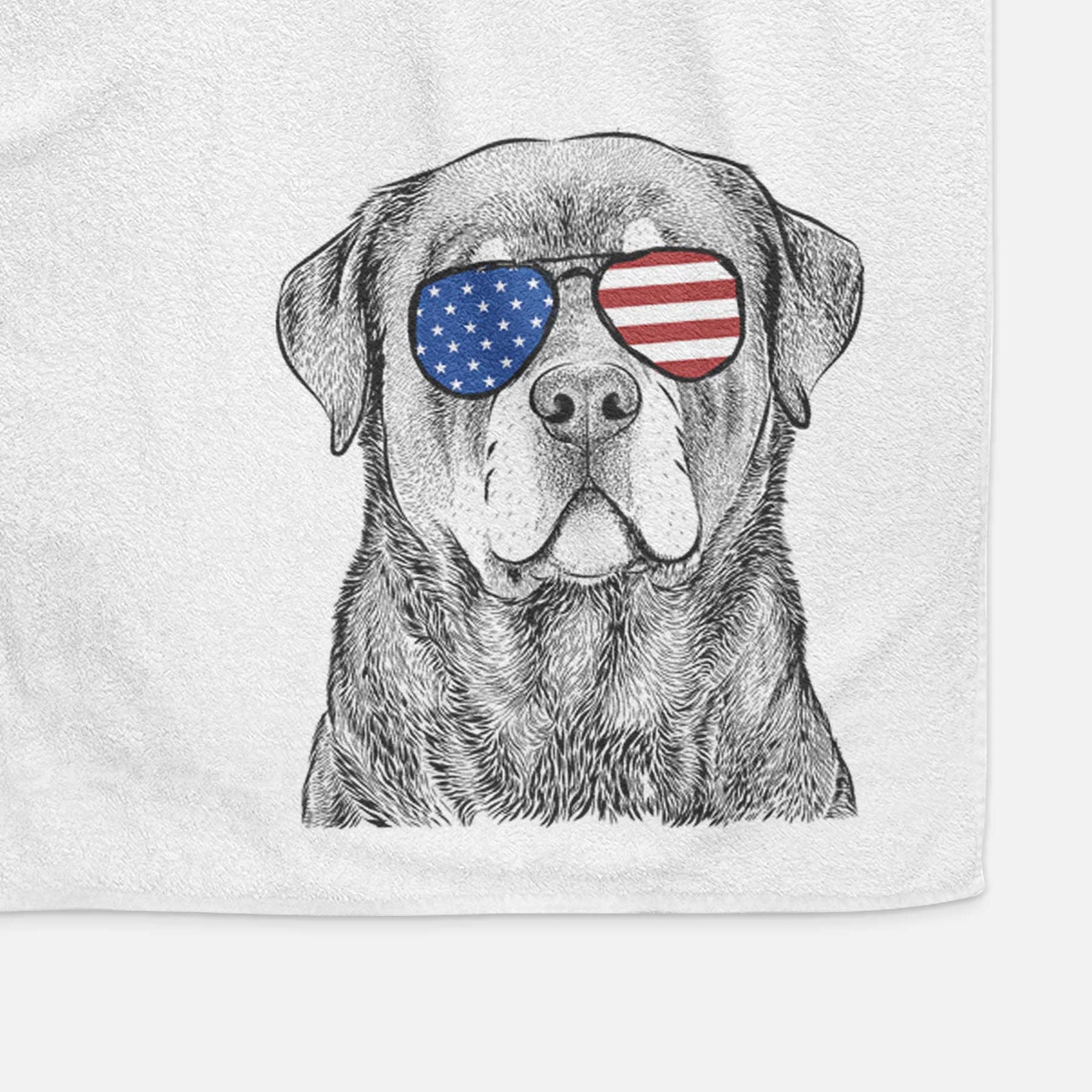 Sarge the Rottweiler Decorative Hand Towel