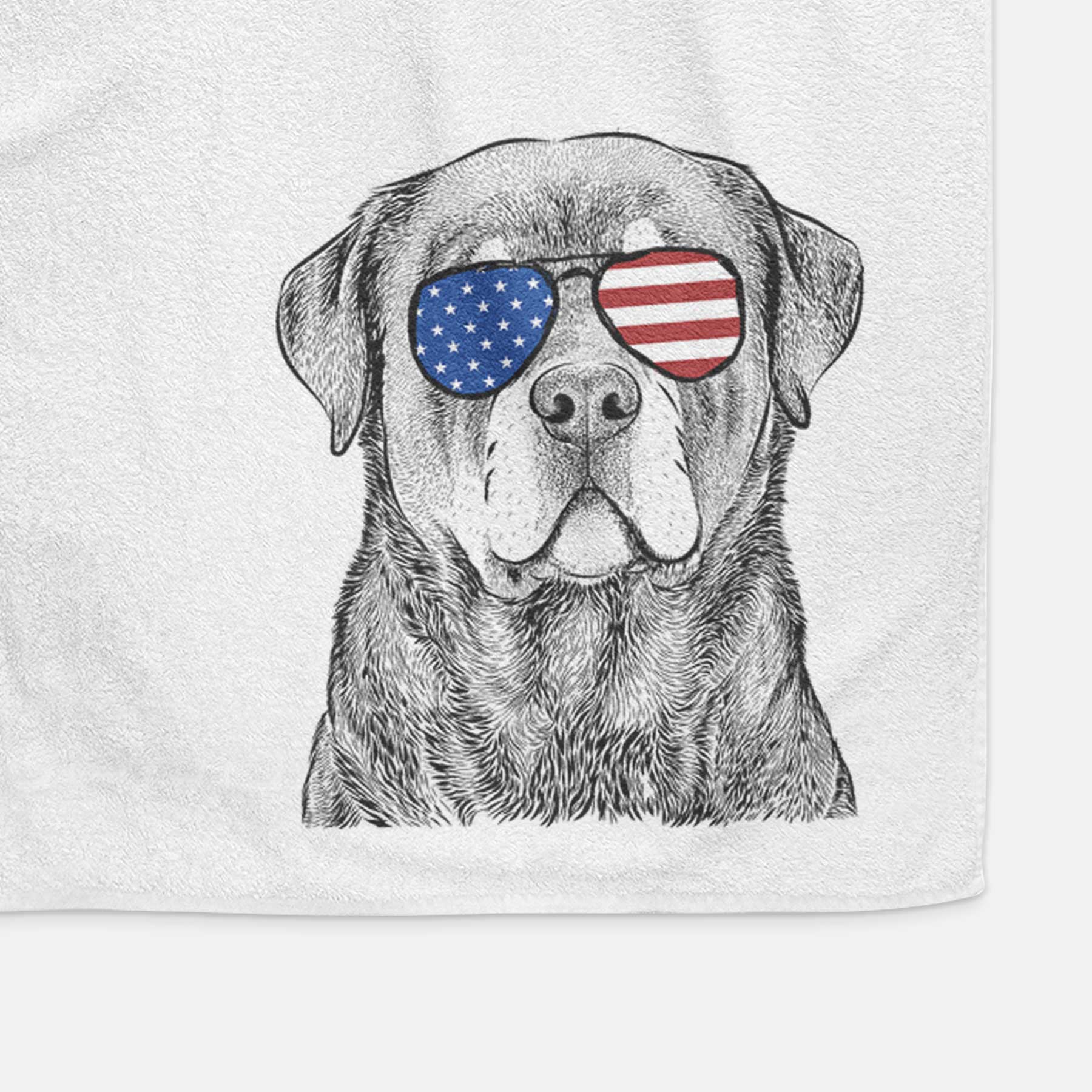 Sarge the Rottweiler Decorative Hand Towel