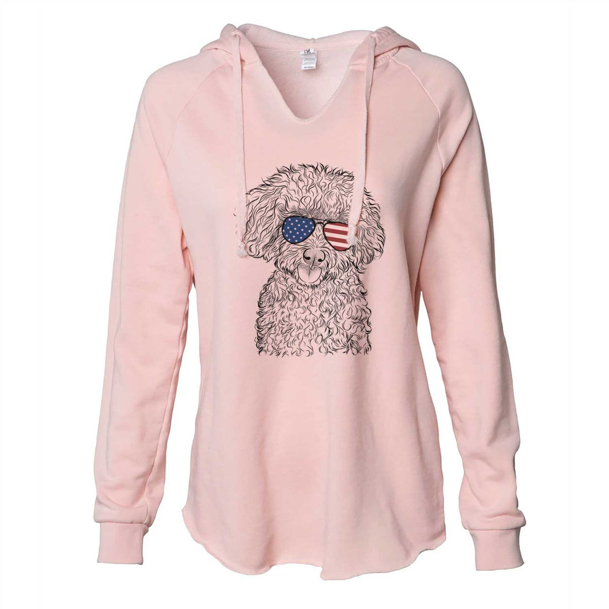 USA Satsu the Micro Teacup Poodle - Cali Wave Hooded Sweatshirt