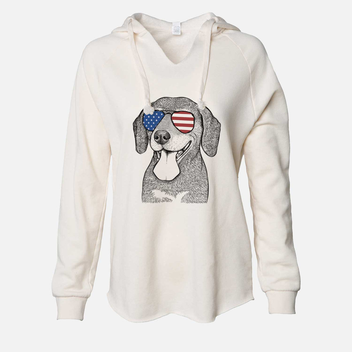 USA Scarlett the Beagle - Cali Wave Hooded Sweatshirt