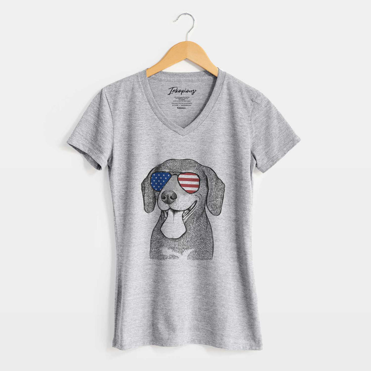 USA Scarlett the Beagle - Women&#39;s Perfect V-neck Shirt