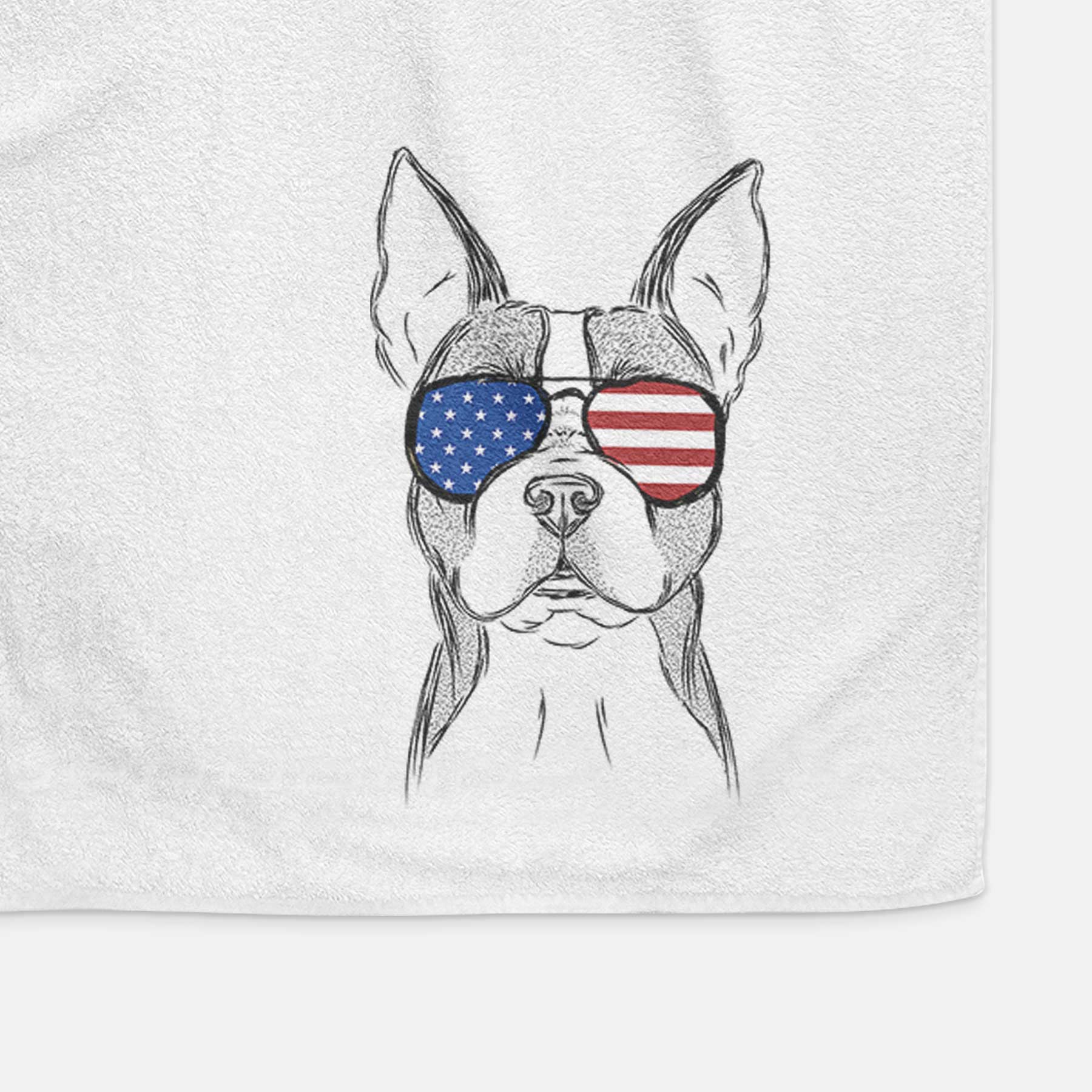 Scout the Boston Terrier Decorative Hand Towel