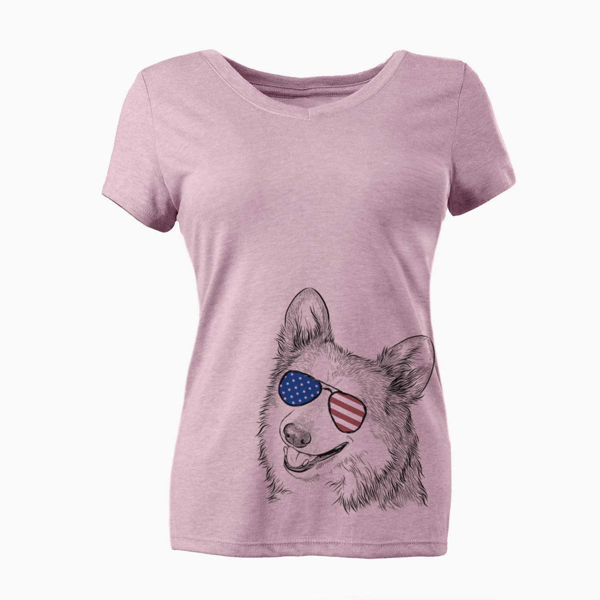 USA Scout the Pembroke Welsh Corgi - Women's Perfect V-neck Shirt