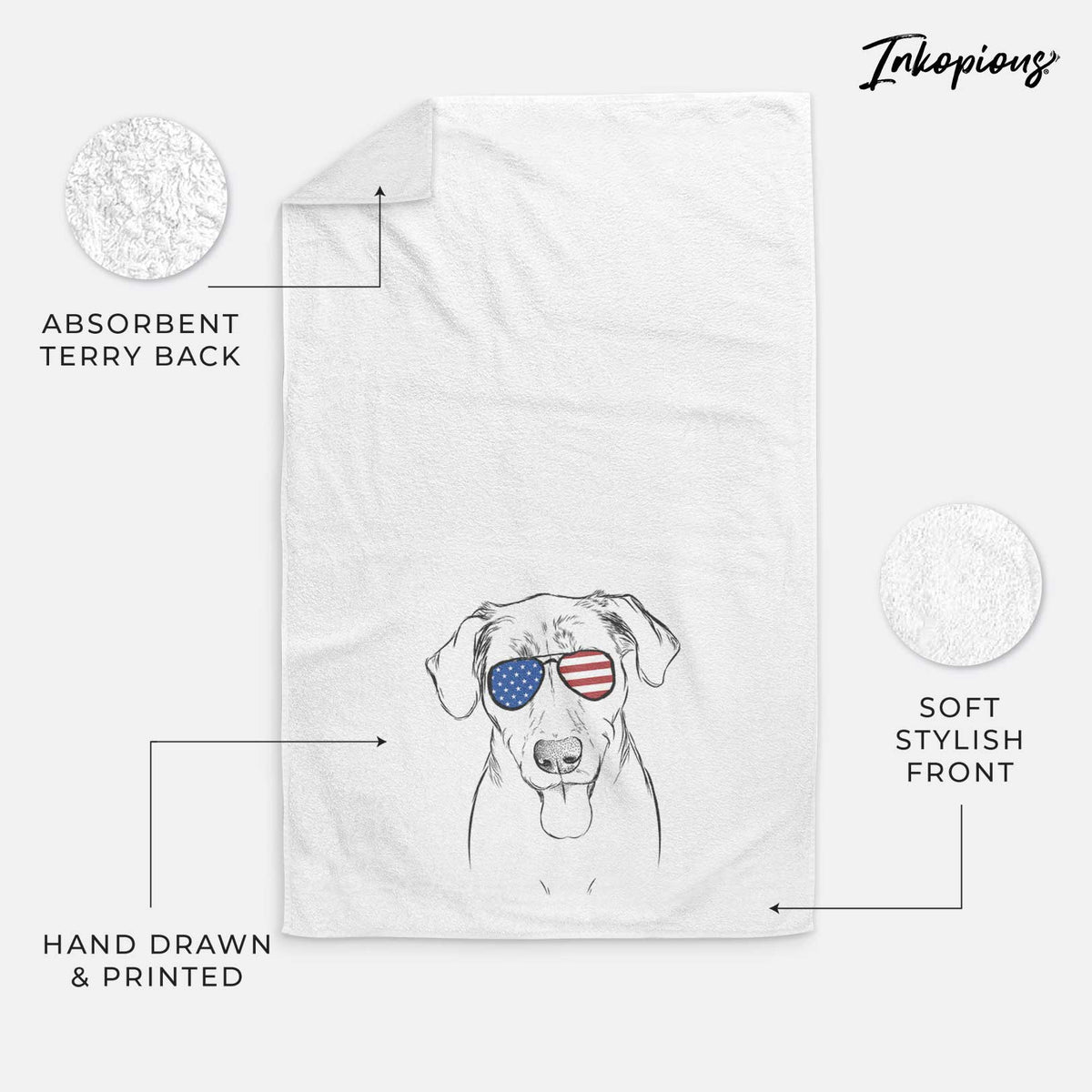 Scout Marie the Chocolate Lab Decorative Hand Towel