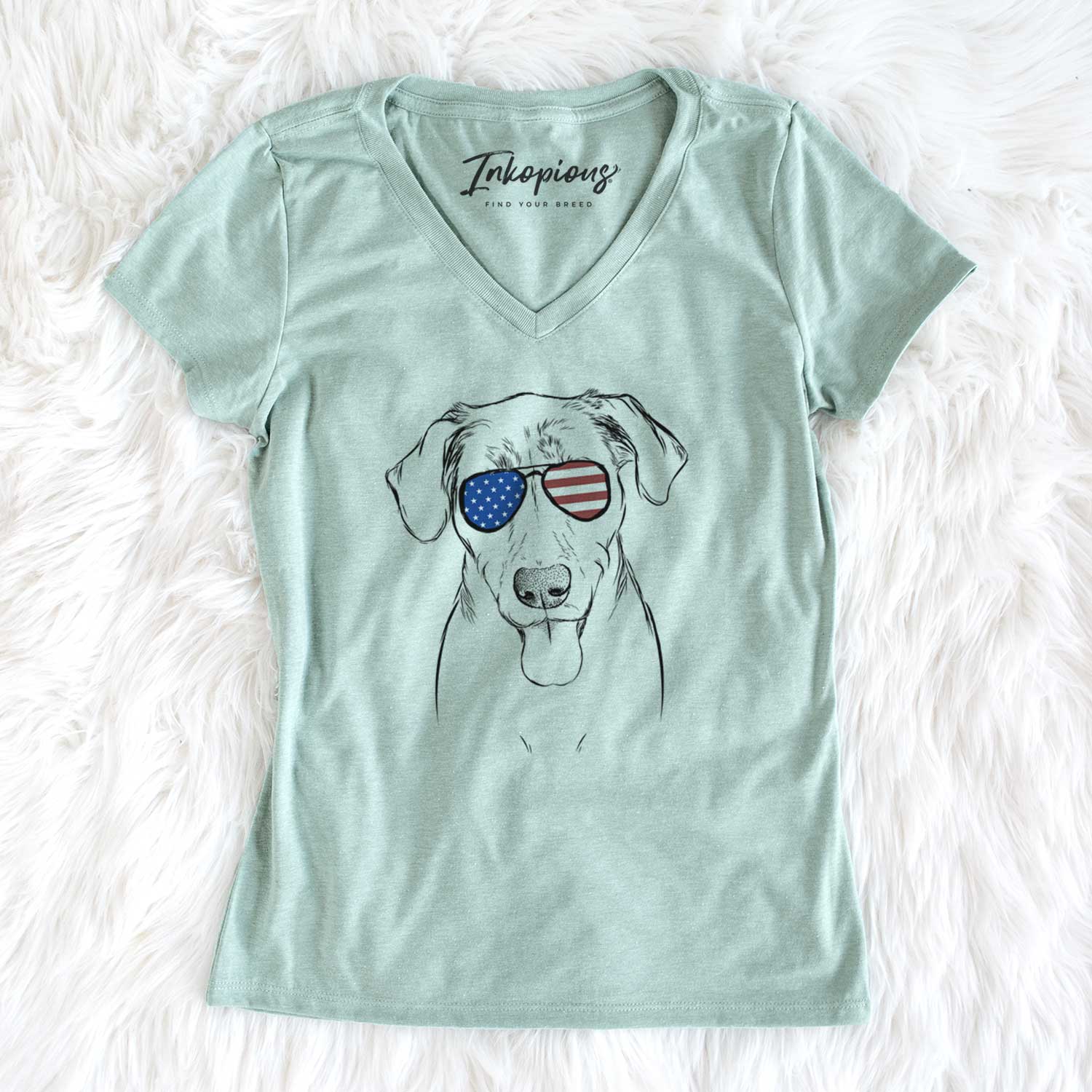 USA Scout Marie the Chocolate Lab - Women's Perfect V-neck Shirt