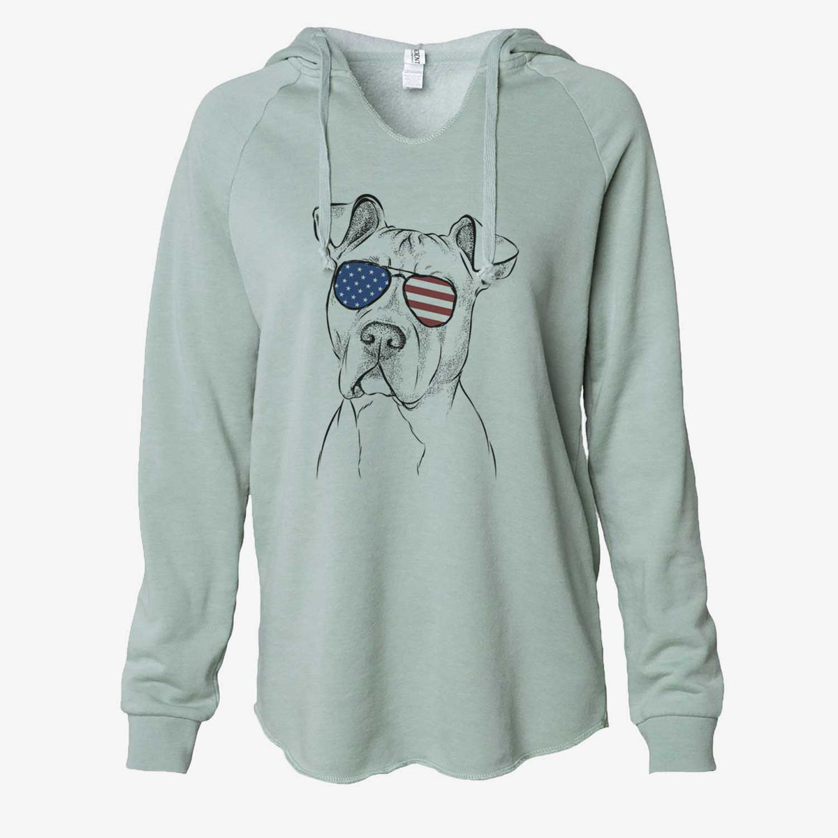USA Scraps the American Staffordshire Mix - Cali Wave Hooded Sweatshirt