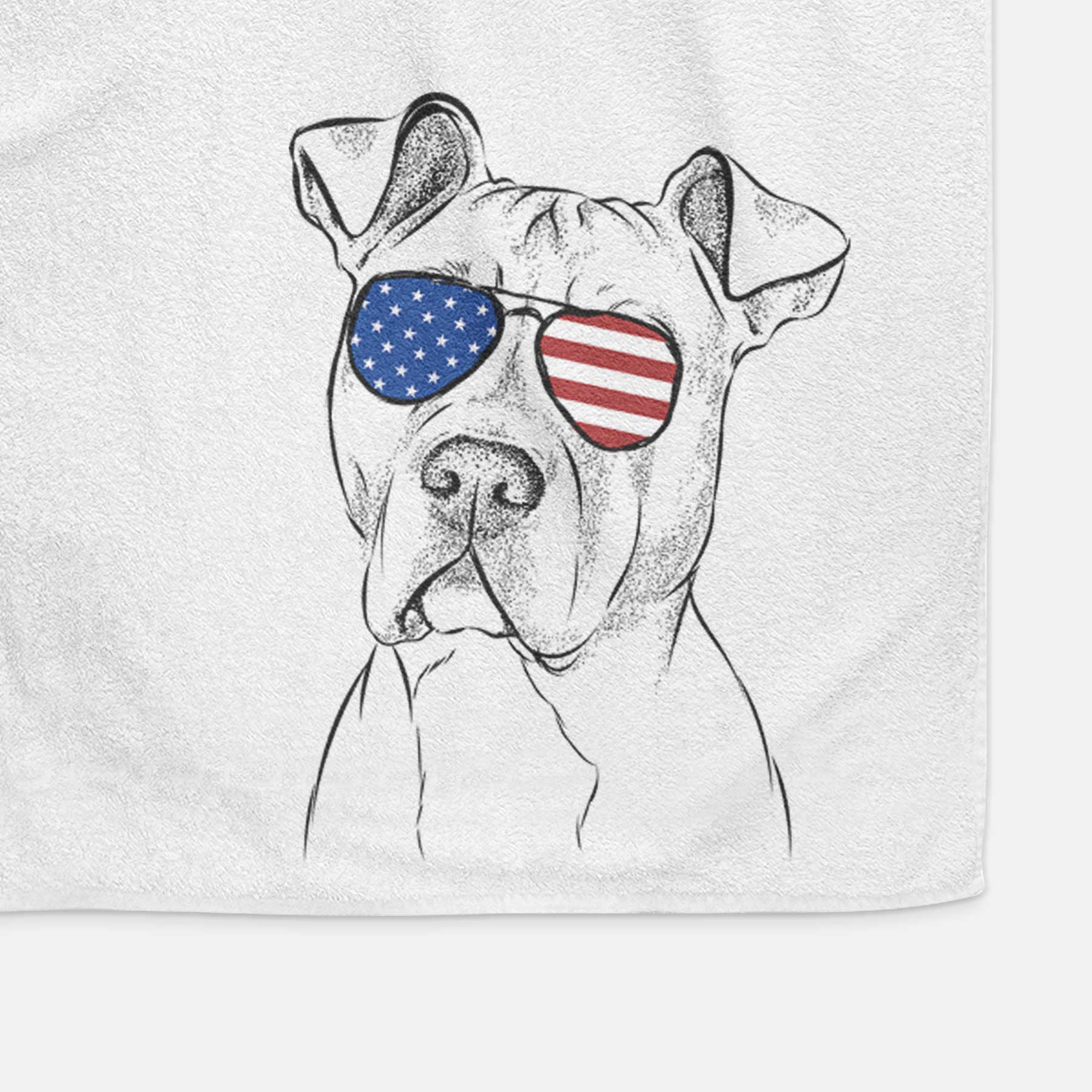 Scraps the American Staffordshire Mix Decorative Hand Towel